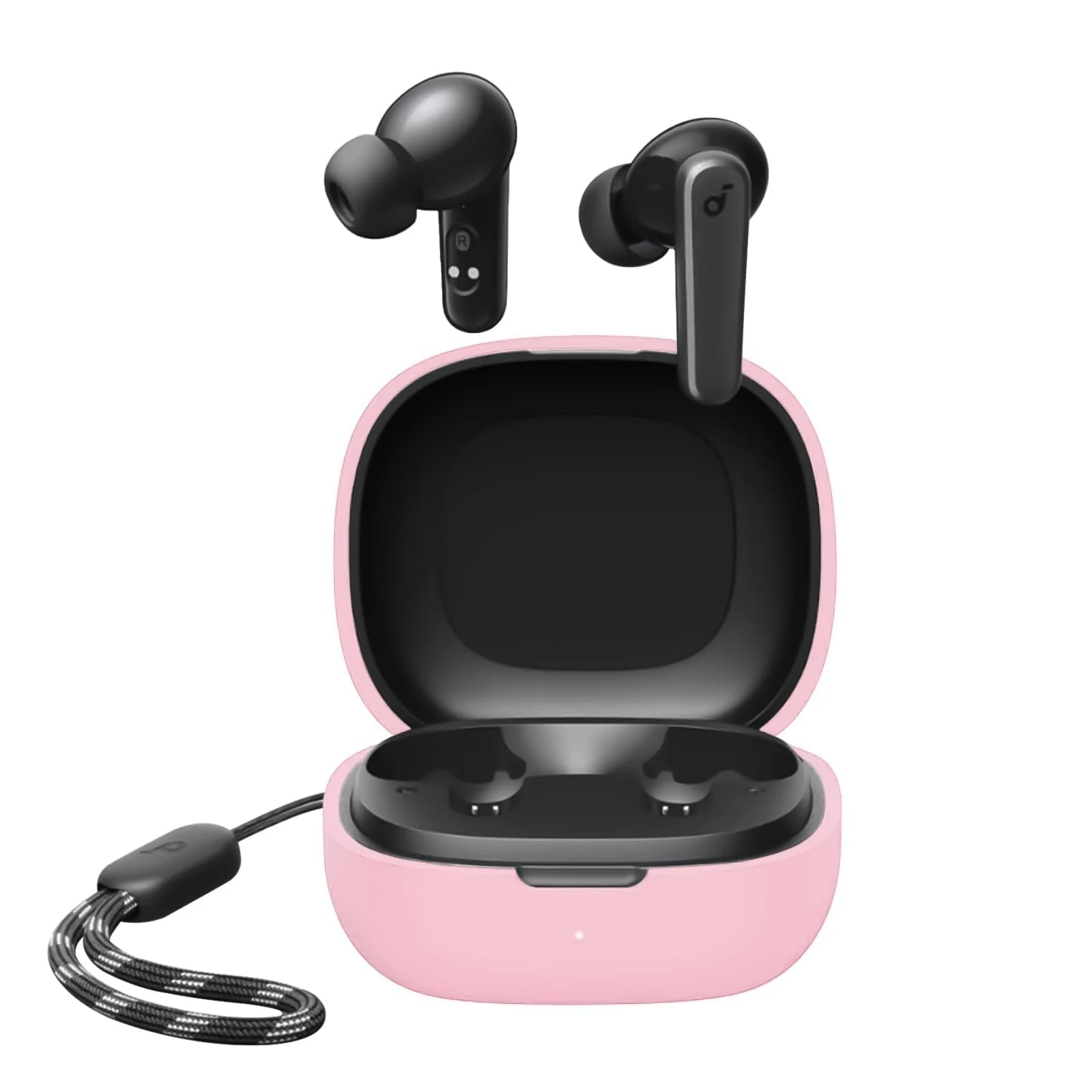 DL3 Mobilak Silicone Cover Case Compatible with Anker R50i, Anker P20i Portable Protective Case Cover With Keychain - Pink