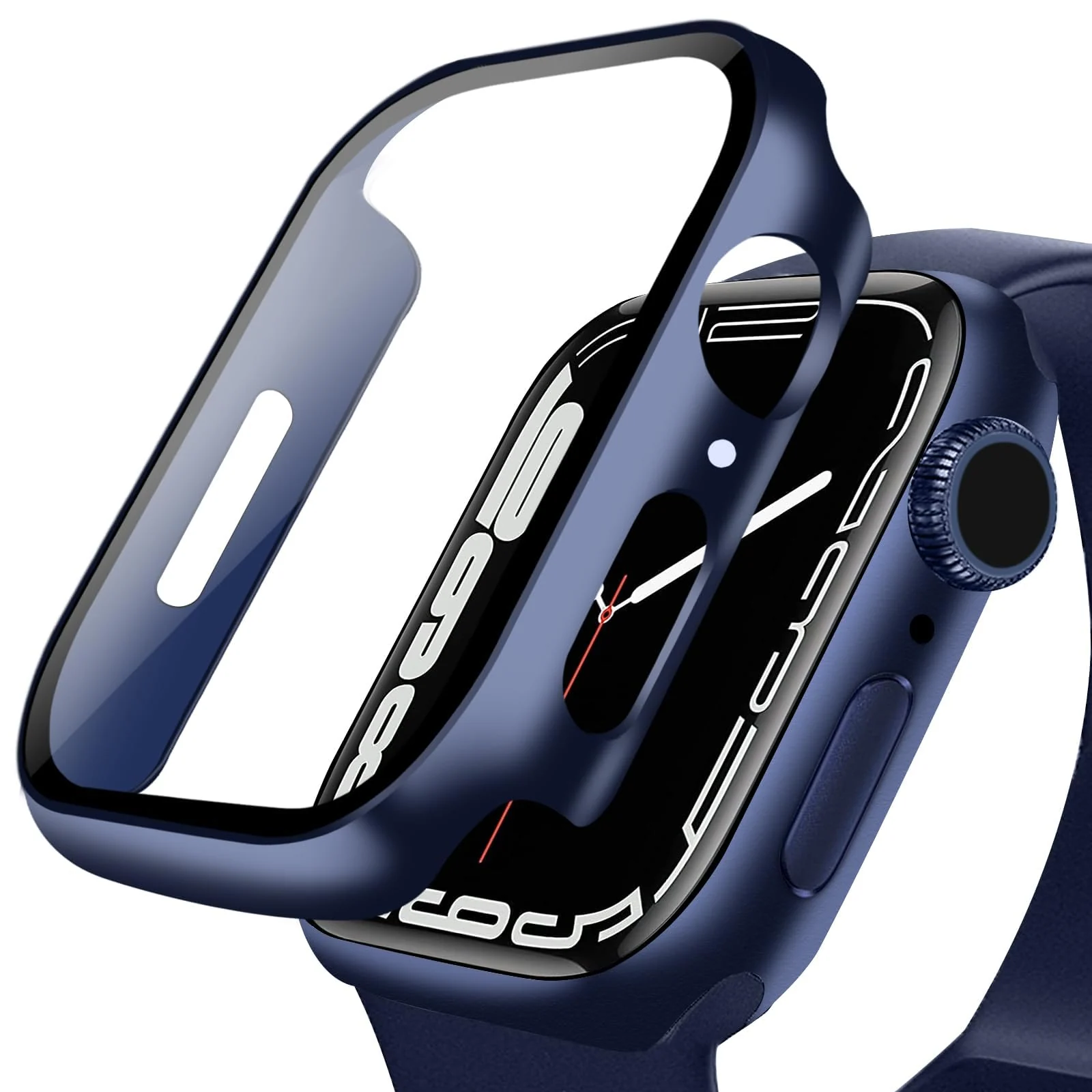 Apple Watch Series 10 46mm — DL3 Mobilak Case with Screen Protector for Apple Watch Series 10 46mm, Bumper Full Coverage Hard PC Overall Protective Cover, Built-in Tempered Glass Film High Sensitivity