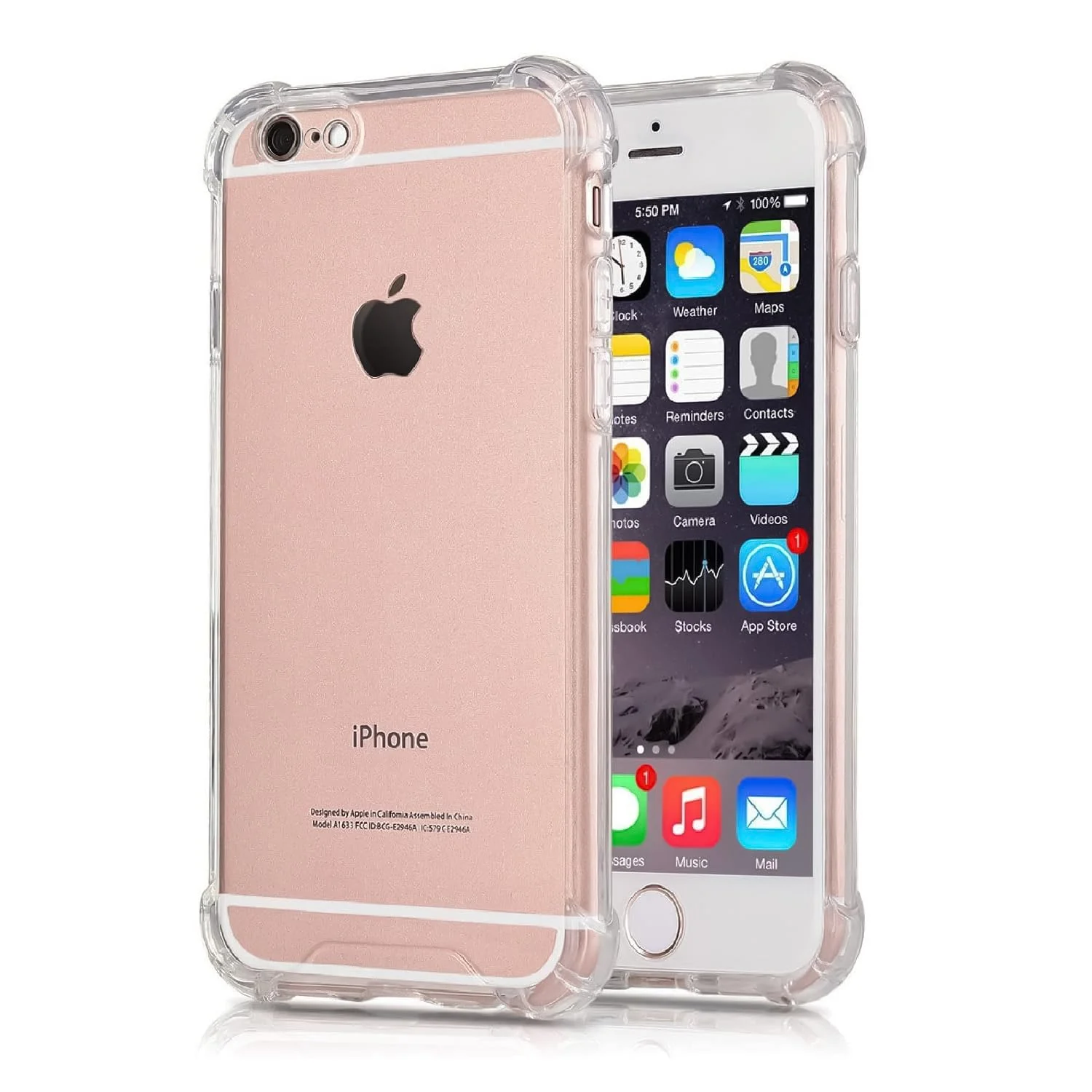 DL3 Mobilak Case Compatible with iPhone 7/8, iPhone SE 2022, SE 2020, Cover Silicone TPU Gorilla Anti-shock Protector Camera Shockproof Corners - Clear