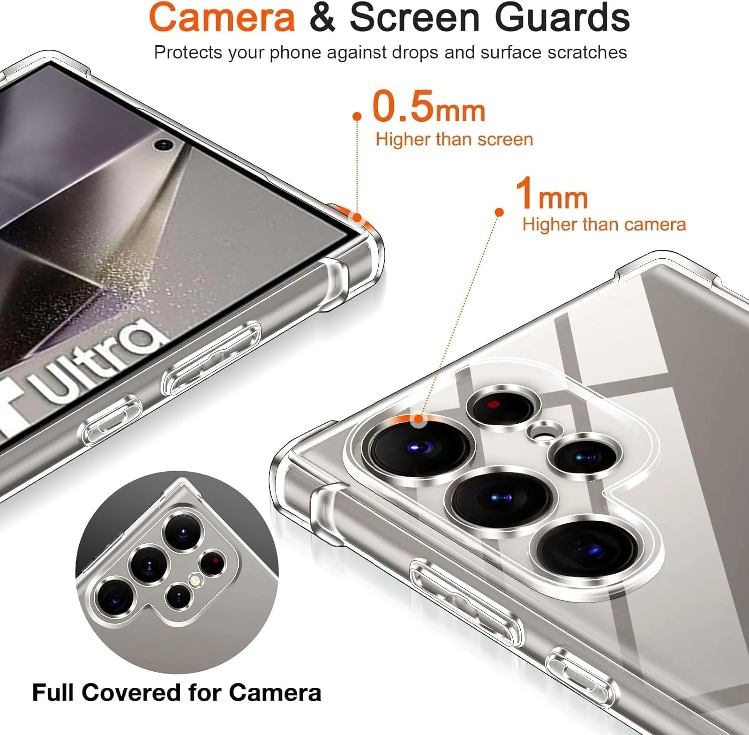 DL3 Mobilak Clear Protective Case for Samsung Galaxy S25 Ultra - Clear