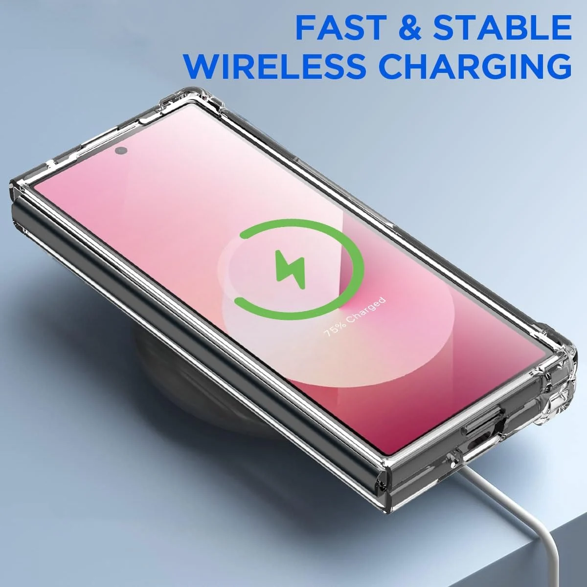 DL3 Mobilak for Case for Samsung Galaxy Z Fold 6 (2024), Magnetic Case for MagSafe, Anti Yellowing Hard PC Back Slim Shockproof Anti-Scratch Phone Case Cover for Samsung Z Fold 6 - Clear