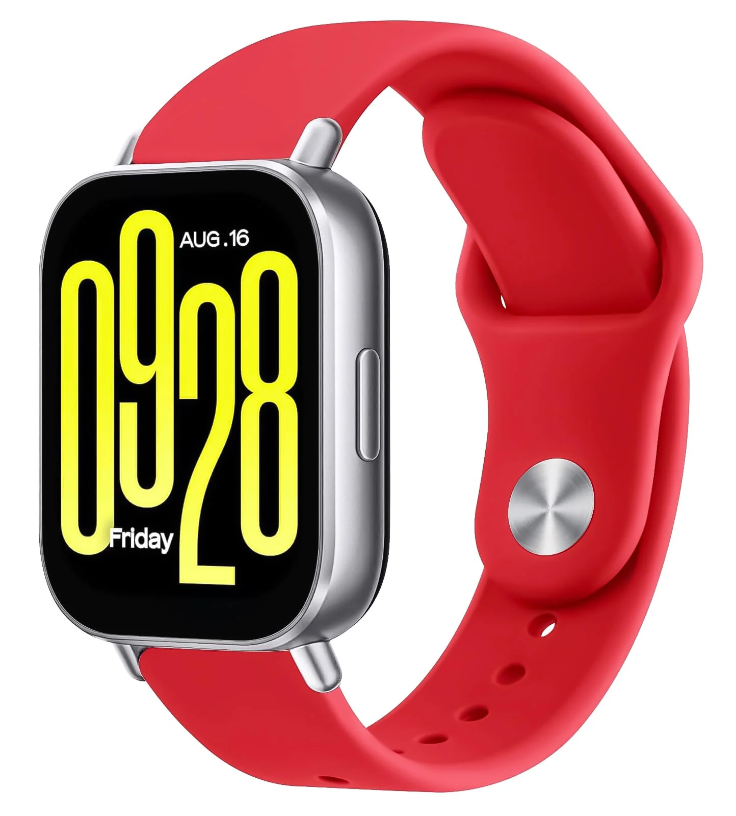 DL3 Mobilak Straps Compatible with Xiaomi Redmi Watch 5 Active/Redmi Watch 5 Lite Bracelets for Men Women, 22mm Soft Silicone Strap, Waterproof Adjustable Band Sports Replacement - Red