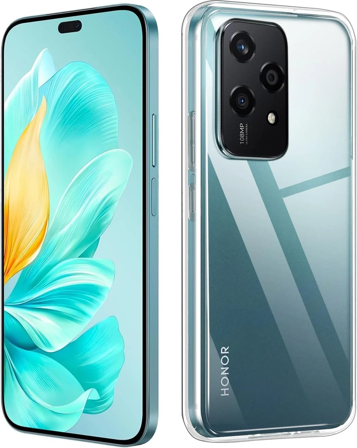 DL3 Mobilak Case Compatible with Honor 200 Lite Case Crystal Soft TPU Gel Case Flexible Silicone Anti-Scratch TPU Cover - Clear