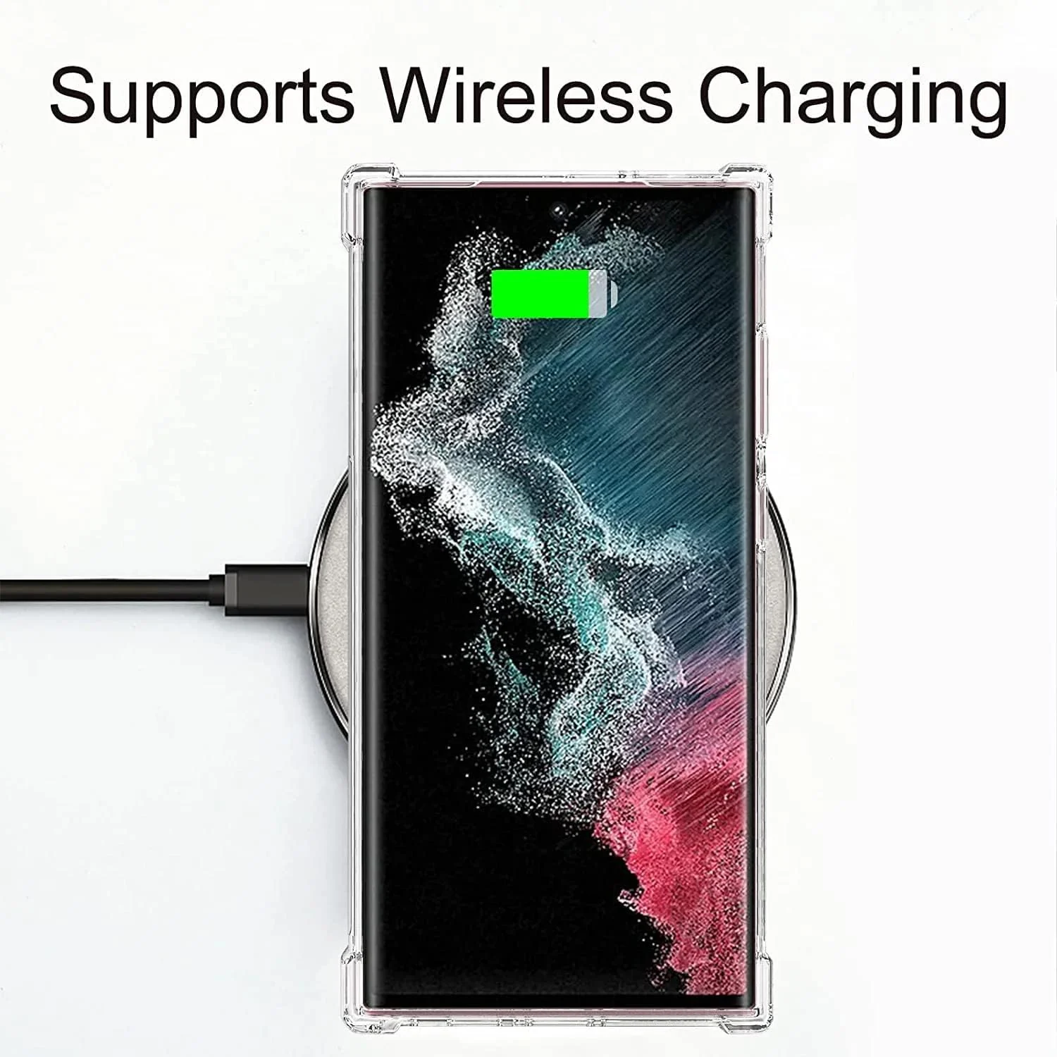 DL3 Mobilak Case Compatible with Samsung Galaxy S24 Ultra 5G, Cover Silicone TPU Gorilla Anti-shock Shockproof Corners - Clear