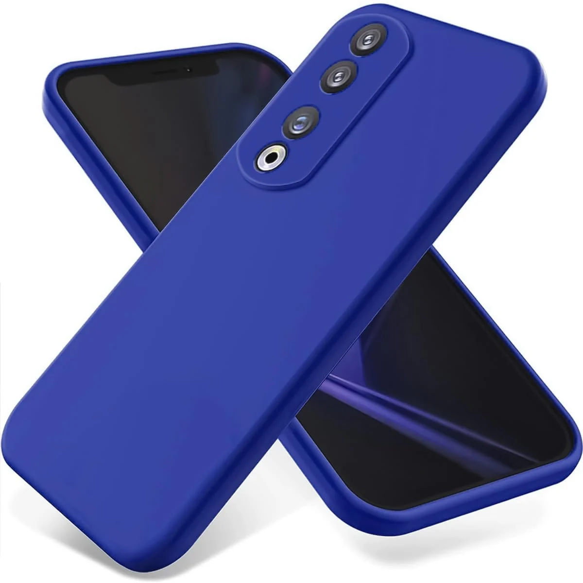 DL3 Mobilak Silicone Protective Case for Honor 70, Shock-absorbing protection, Scratch-resistant surface, Soft microfiber lining - Pepsi