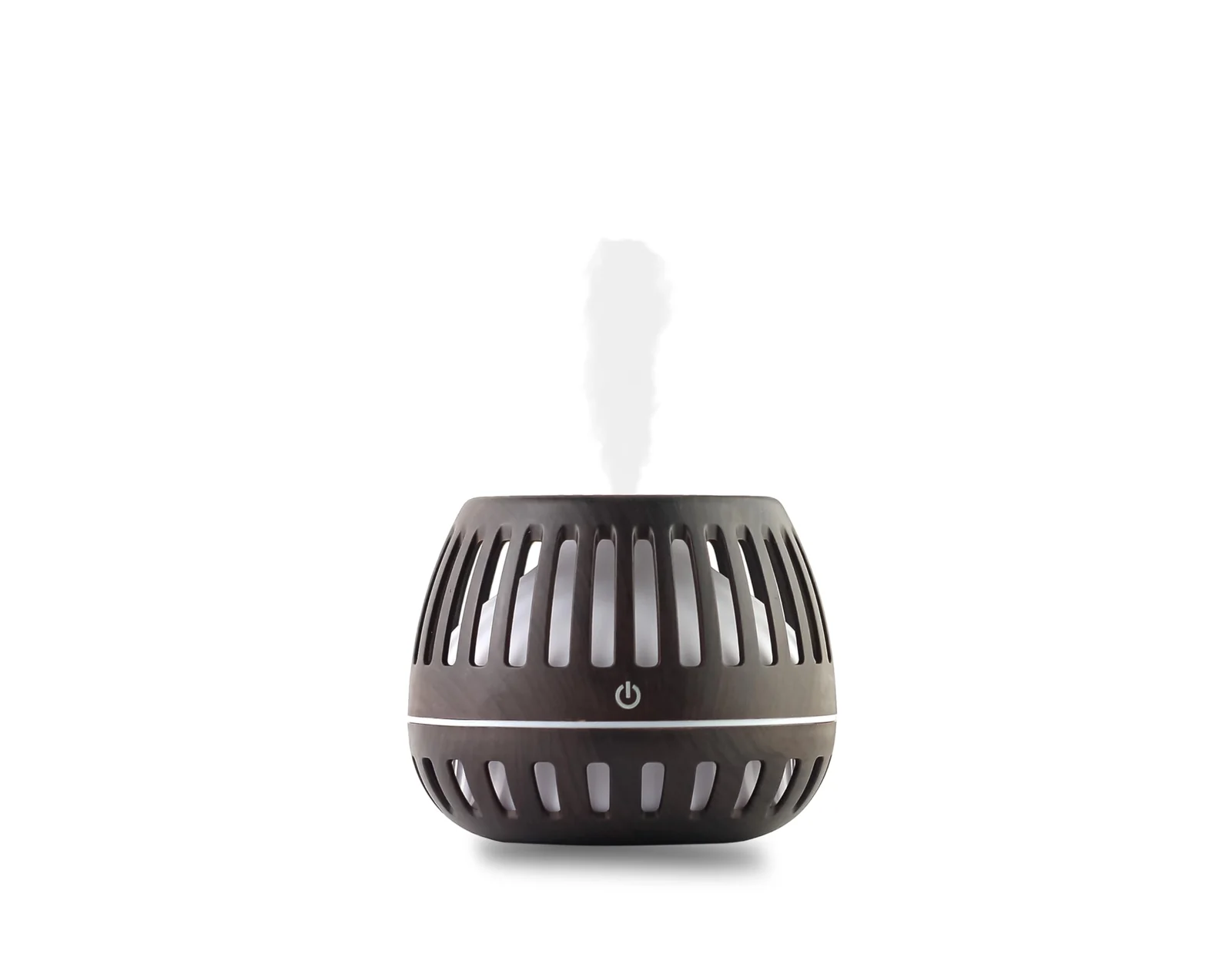 mobigon Wood Cool Mist Ultrasonic Humidifier for Room Moisture, Aroma Diffuser for Home, 200ml Essential Oil Diffuser with 7 Colorful Night Light, Auto Shut-Off, Home, Office, car (A.White)