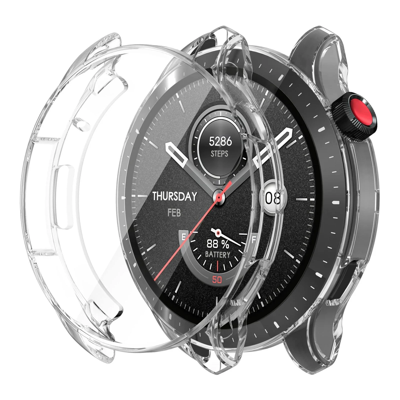 DL3 Mobilak Case Compatible with Amazfit GTR 4 / GTR4 Pro Case Watch Soft TPU Shockproof Cover Slim Guard Thin Bumper Shell Protector