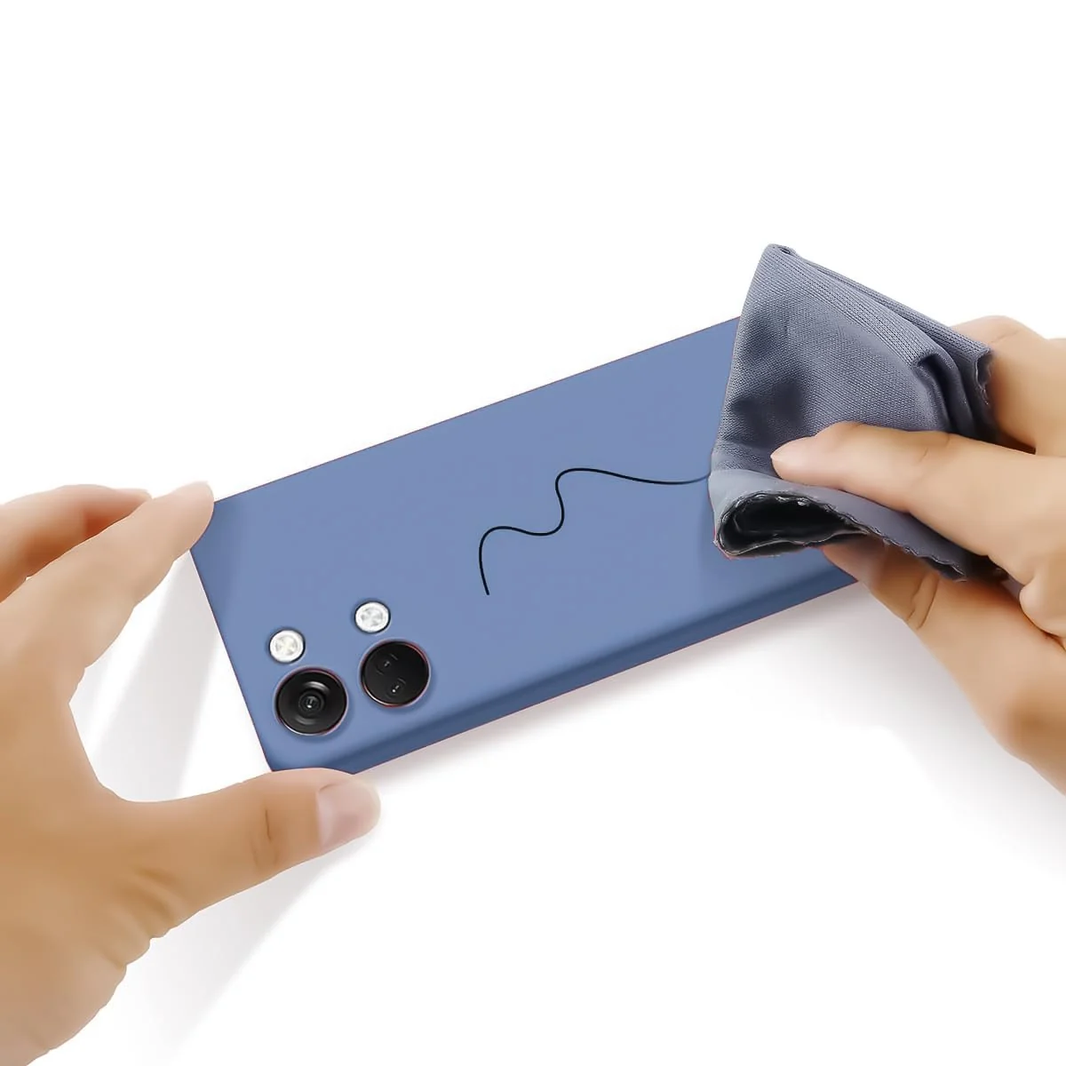 DL3 Mobilak Soft Silicone Protective Case for OnePlus Nord 3 with Microfiber Lining and Shockproof Design - Lavender
