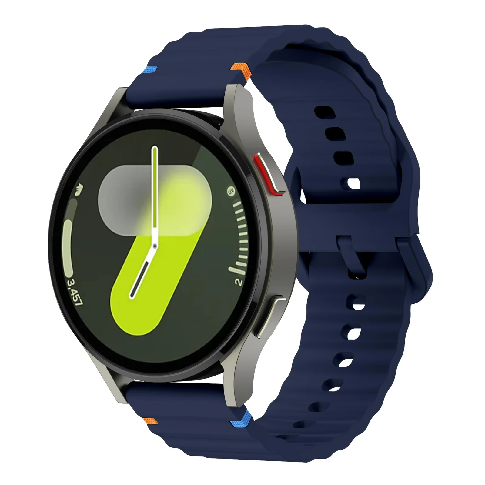 DL3 Mobilak Silicone Sport Band 22MM Strap For Xiaomi Redmi Watch 5 Actie/5 Lite/Compatible with Samsung Galaxy Watch 3 45mm/Watch 46mm/Gear S3/Huawei watch GT5 GT4 GT3 GT2 GT - Navy Blue