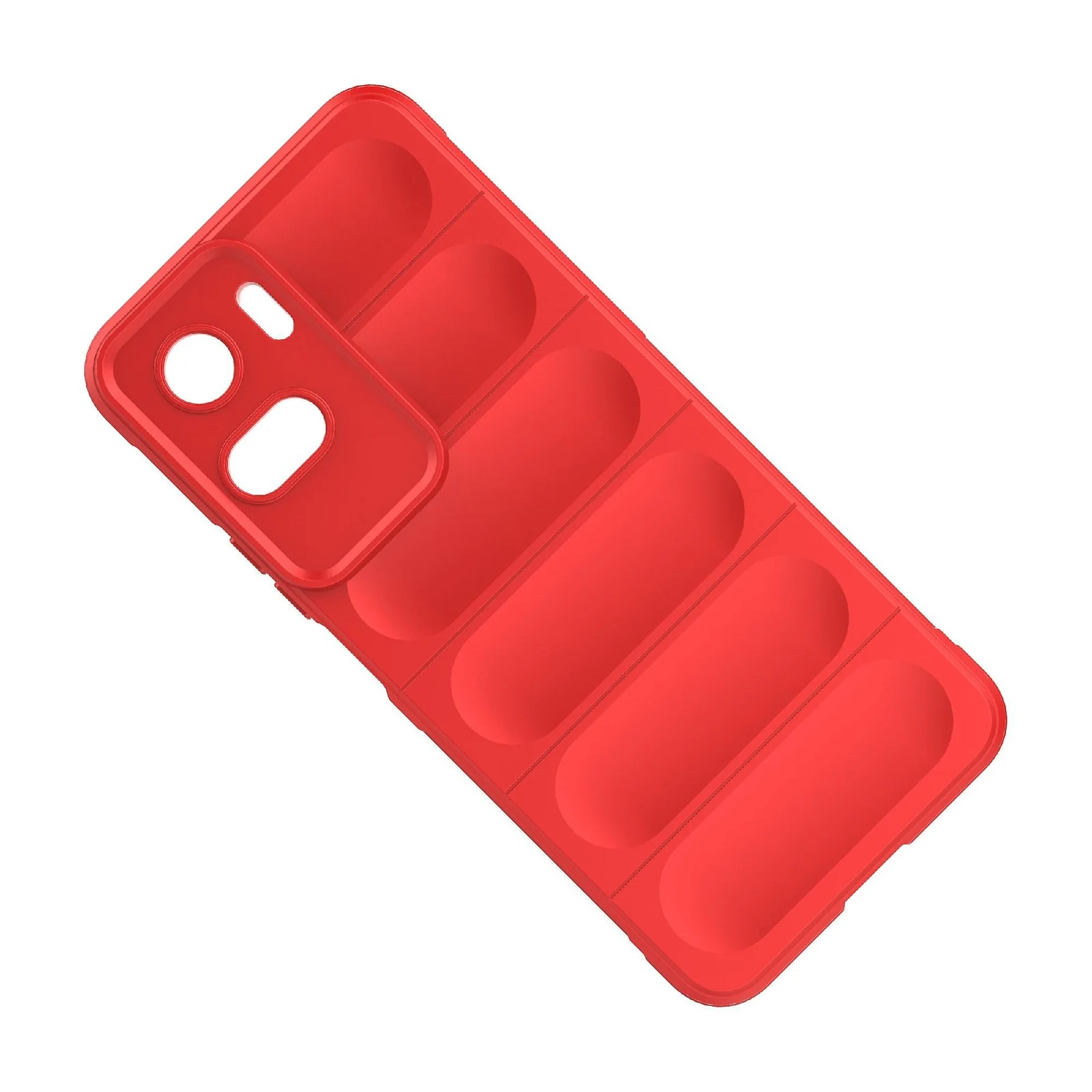 DL3 Mobilak Soft Silicone Protective Case for Honor 90 Lite with Camera Protection and Shockproof Design - Red