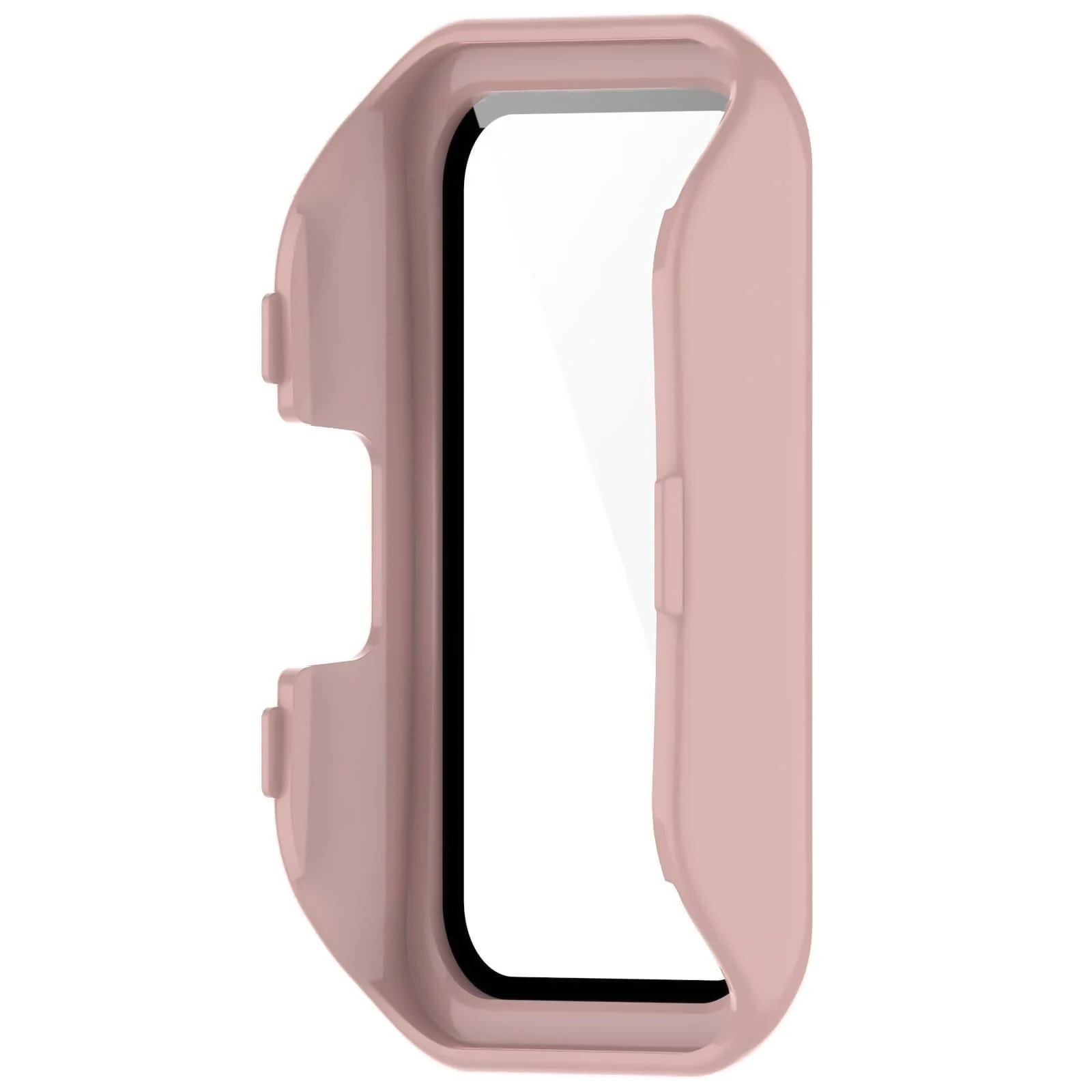 DL3 MOBILAK Full-Coverage Watch Case with Tempered Glass for Huawei Band 8 / Band 9, Pink