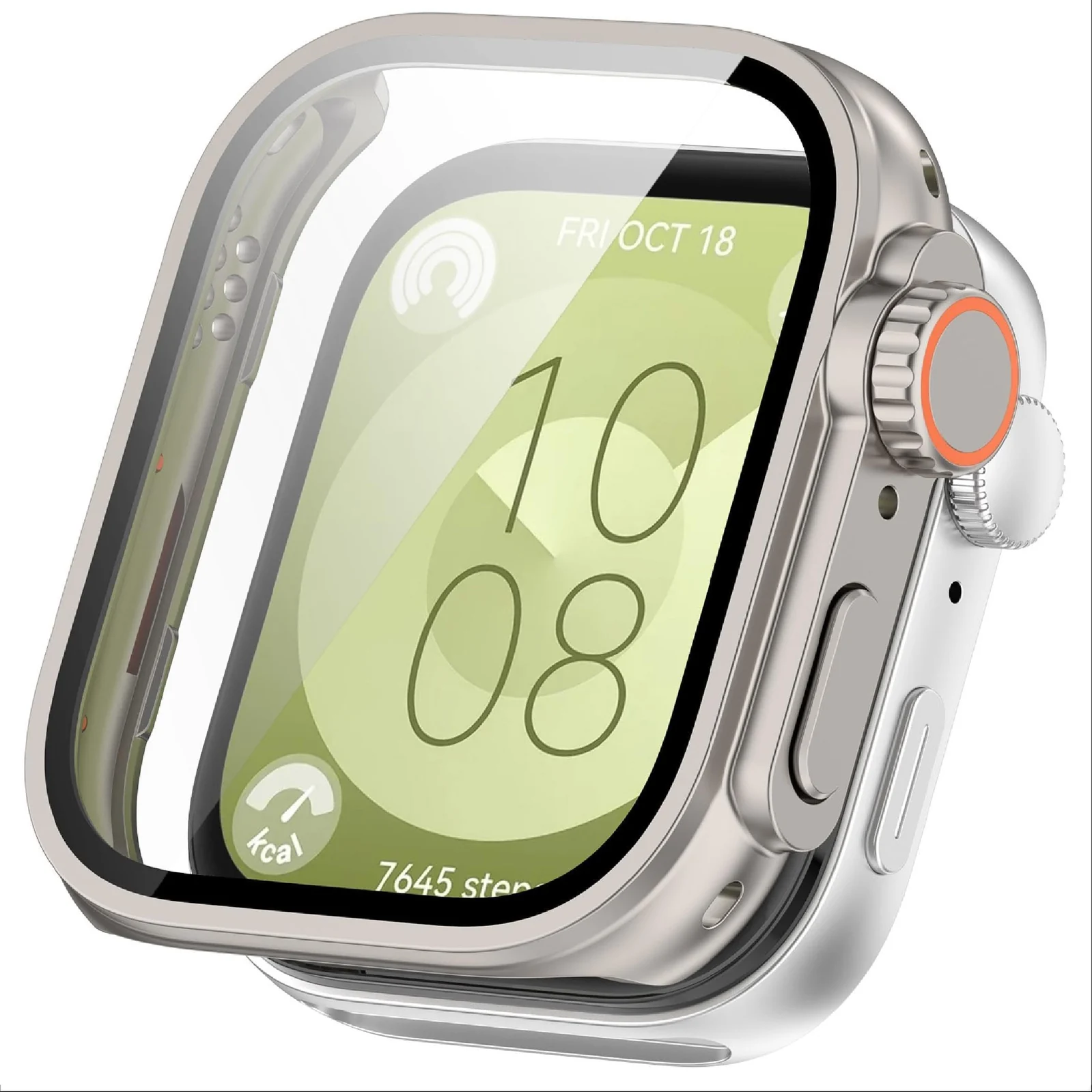 DL3 MOBILAK Ultra-Style Watch Case with Tempered Glass for Huawei Watch Fit 3, Starlight