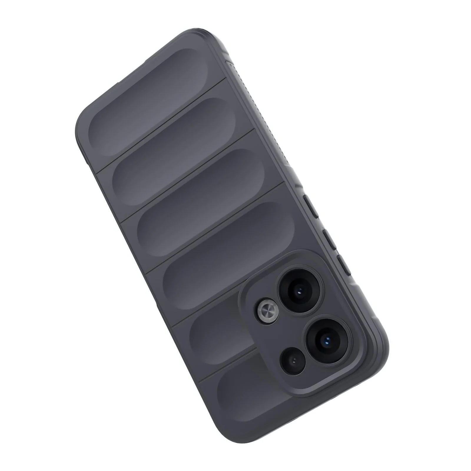 DL3 Mobilak Flexible Silicone and TPU Protective Case with Camera Protection for OPPO Reno 13 5G - Dark Gray