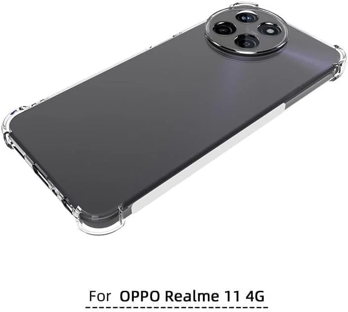 DL3 Mobilak Clear TPU Case for OPPO realme 11 4G, Camera protection, Shock-absorbing protection, Non-slip grip - Clear