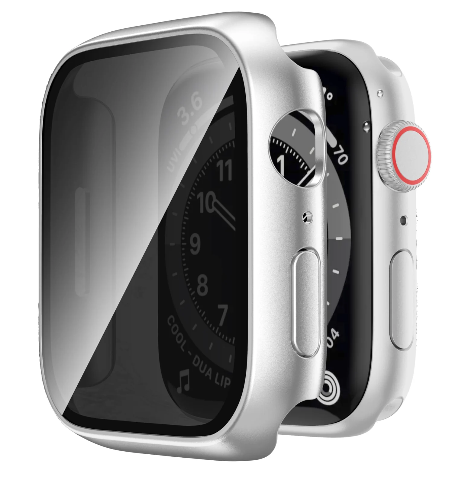 DL3 Mobilak Privacy Case for Apple Watch Series SE/ 4/5/6 44mm Screen Protector, Anti-Spy Tempered Glass Film Apple Watch Cover Hard PC Case Bumper for iWatch 44 mm Series 6/5/4/SE/SE2