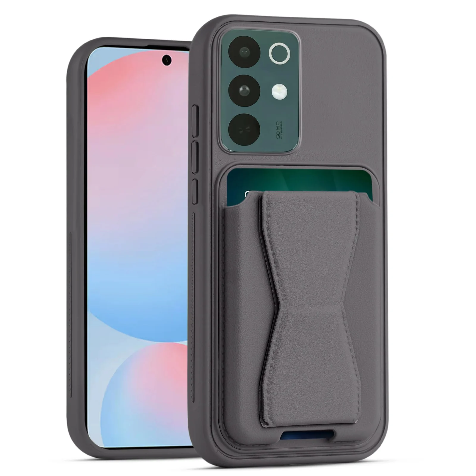 DL3 Mobilak Leather Wallet Case for realme C85 Pro, Camera protection, Shock-absorbing protection, Built-in kickstand