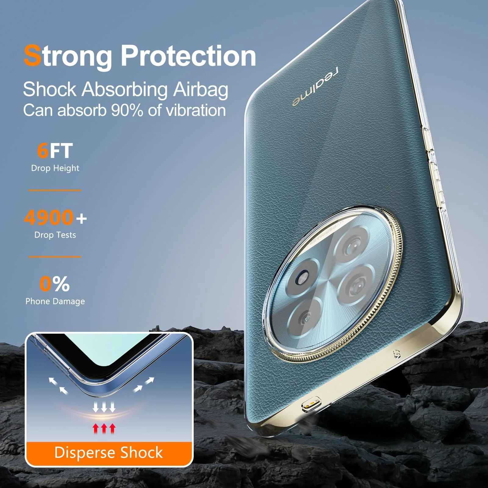 DL3 Mobilak Case Compatible with realme 13 Pro | realme 13 Pro+ Plus Case Crystal Soft TPU Gel Case Flexible Silicone Anti-Scratch Camera Protection TPU Cover - Clear