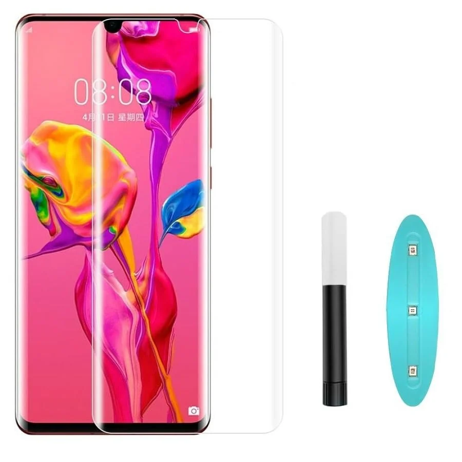 DL3 Mobilak Full Glass Screen Protector For Xiaomi Mi Note 10 Lite UV Tempered Glass Full Glue Cover Screen Protector For Xiaomi Mi Note 10 Lite Screen Glass Film - Clear
