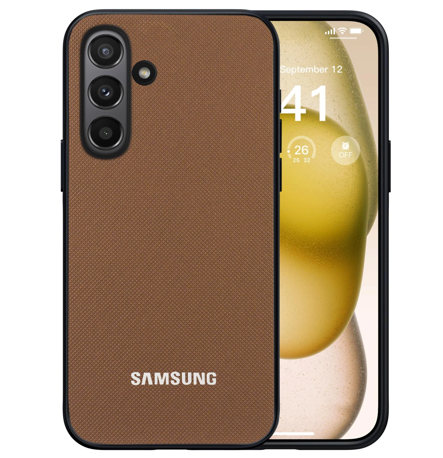 Dl3 Mobilak Compatible with Samsung Galaxy A36 5G/Galaxy A56 5G Case Dual Layer Heavy Duty Cell Phone Protective Cover Shockproof Rugged with Non-Slip Textured - Black