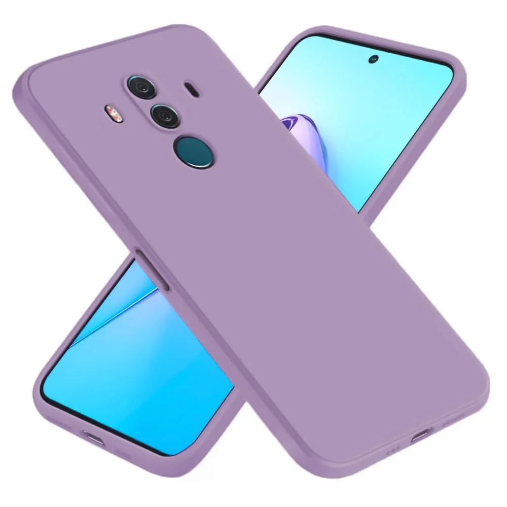 Dl3 Mobilak Huawei Mate 10 Pro Case,Soft Flexible Silicone Gel Rubber Bumper Cover,Full Body Shockproof Protective Phone Case (Cashmere)
