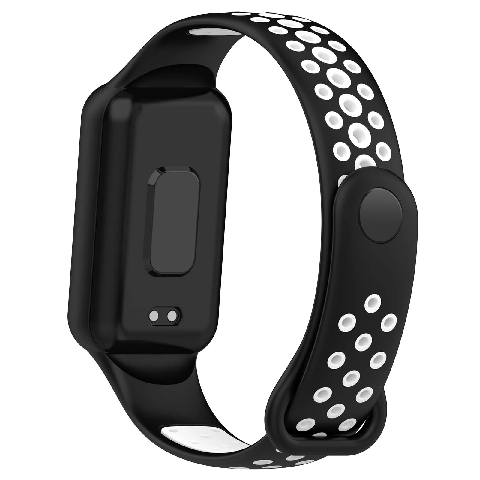 DL3 Mobilak Smart Watch Strap for Xiaomi Redmi Band 2, Sport Silicone Watch Band Wrist Strap, Replacement Bracelet Wristband Wrist Strap for Xiaomi Redmi Smart Band2 Accessories - Black White