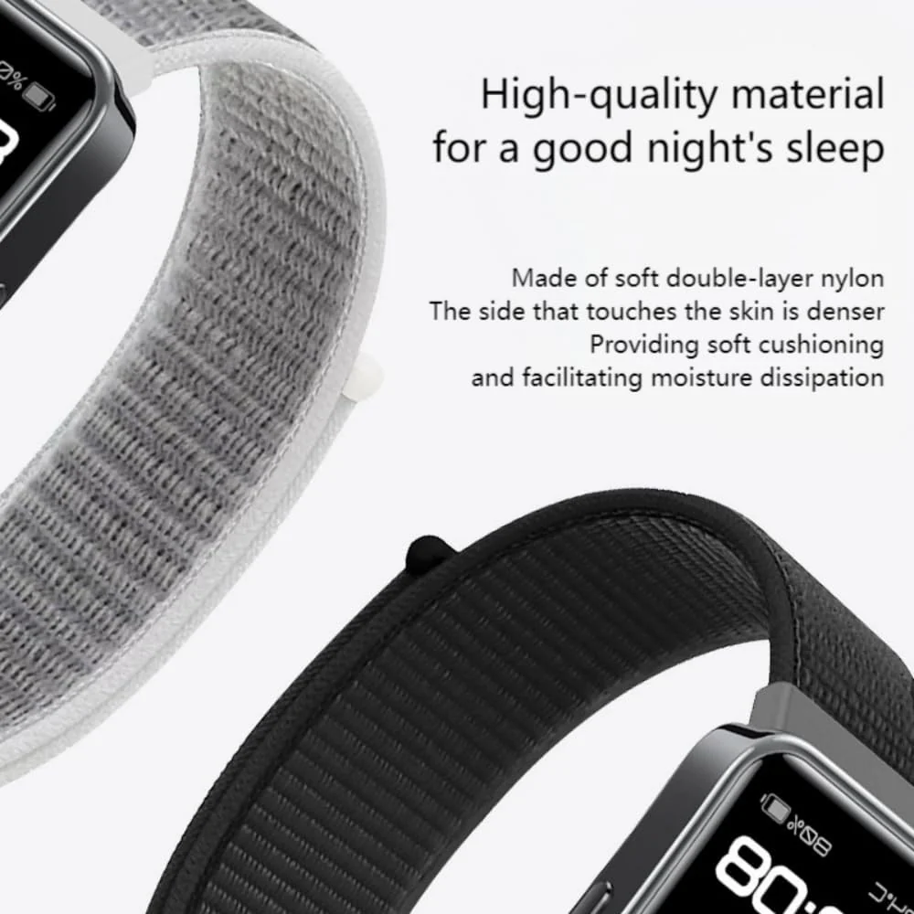DL3 Mobilak Nylon Strap for Redmi Smart Band 2 / Xiaomi Smart Band 8 Active, Sports Bracelet and Replacement Strap Soft Breathable for Xiaomi Mi Band 8 Active/Redmi Band 2 for Men Women - Ice Blue