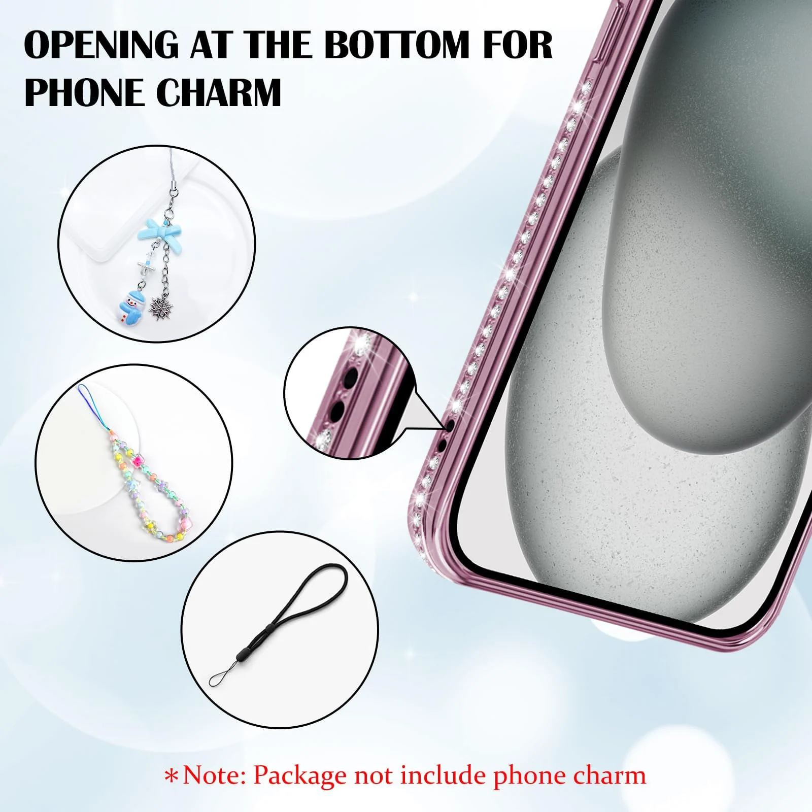DL3 Mobilak MagSafe-Compatible Magnetic Case for iPhone 13 / iPhone 14 with Camera Protection and Magnetic Car-Mount Support - Pink