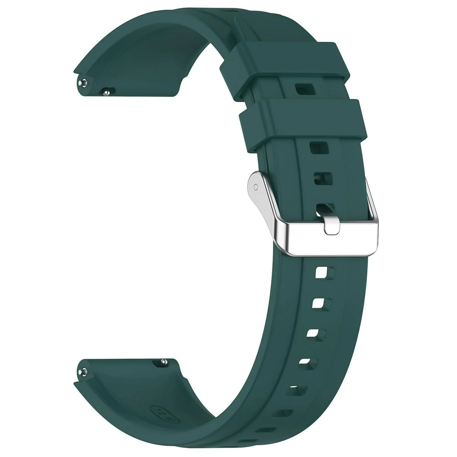 DL3 Mobilak Strap Compatible with Huawei Watch GT5 Pro 42mm / GT5 41mm / GT4 41mm / Garmin Venu 3S / Forerunner 265S / Fossil Women's Gen 6, 18mm Soft Silicone Replacement Bands - Pine Green