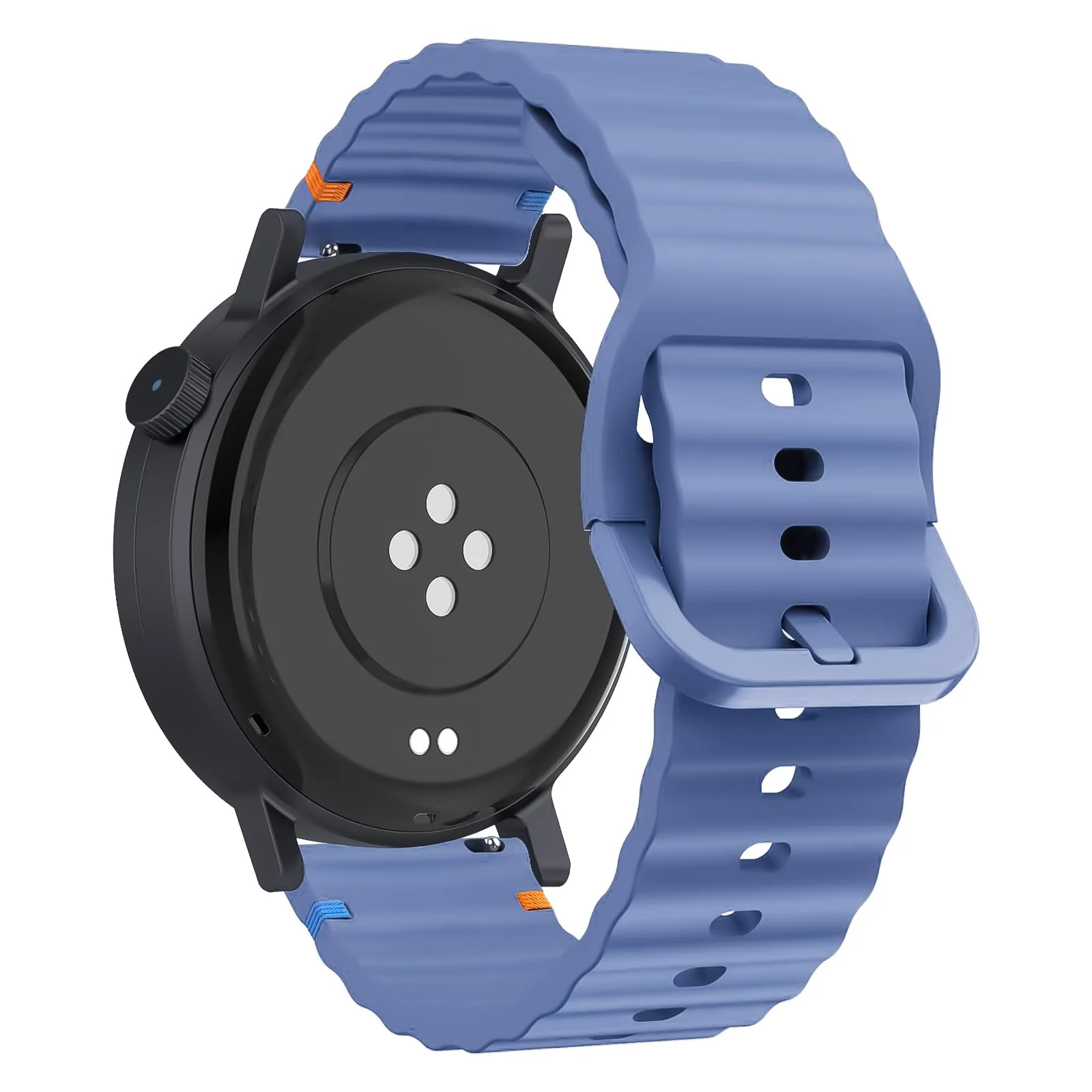DL3 Mobilak Silicone Sport Band 22MM Strap For Xiaomi Redmi Watch 5 Actie/5 Lite/Samsung Galaxy Watch 3 45mm/Watch 46mm/Gear S3/Huawei watch GT5 GT4 GT3 GT2 GT 46MM/GT2E/GT3 Pro GT 5 Pro - Blue