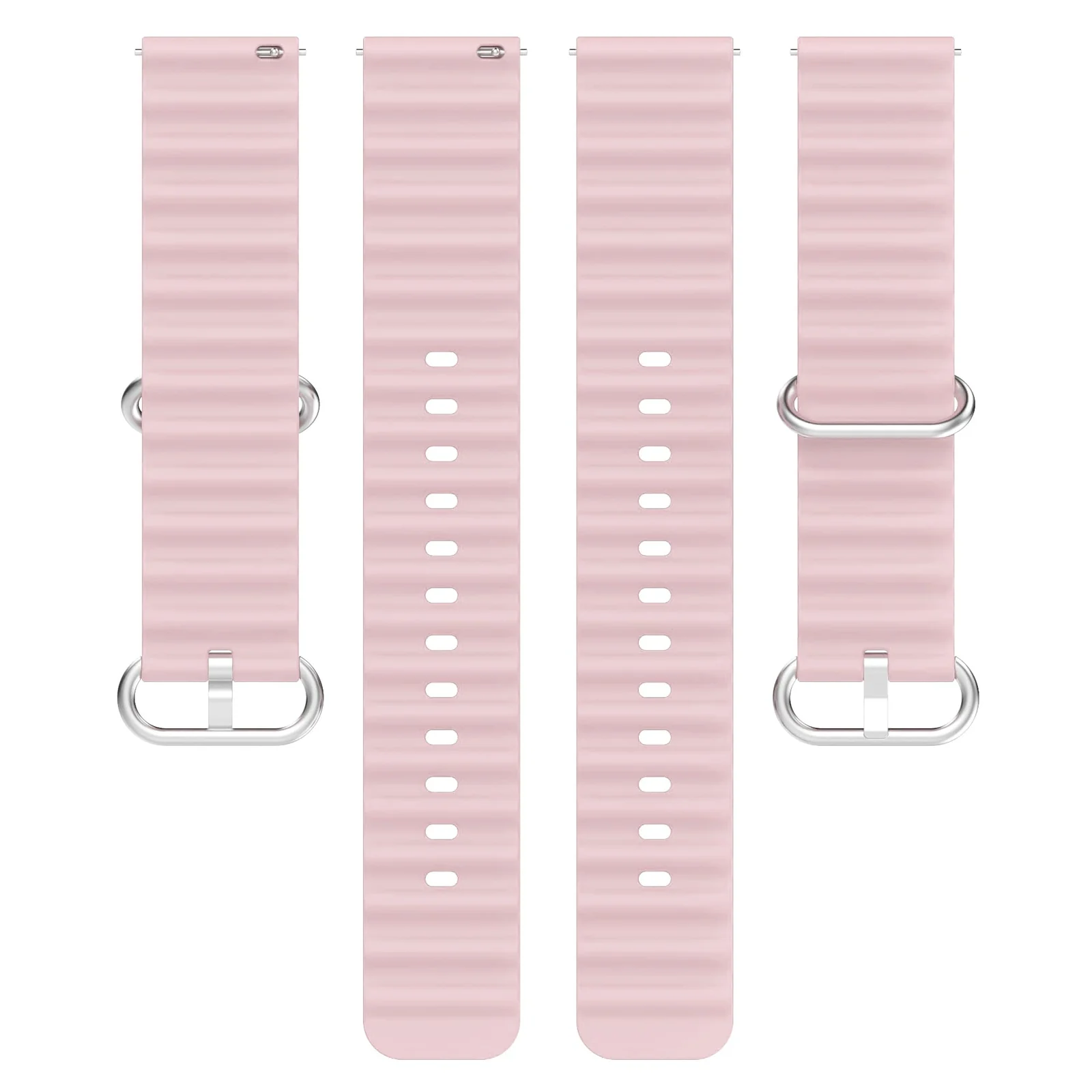 DL3 Mobilak 20mm Ocean Band for Samsung Galaxy Watch 7/6/5/4/FE Band 40mm 44mm/Galaxy Watch 6/4 Classic Bands 47mm 43mm 46mm 42mm/Watch 5 pro 45mm/3 41mm/Active 2, Adjustable Soft Silicone Sport Loop Ocean Strap - Pink