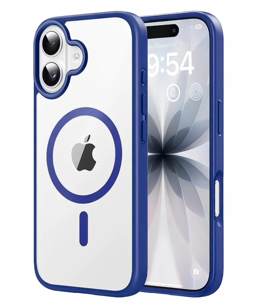 DL3 Mobilak Clear MagSafe-Compatible TPU Case for iPhone 17 - Blue