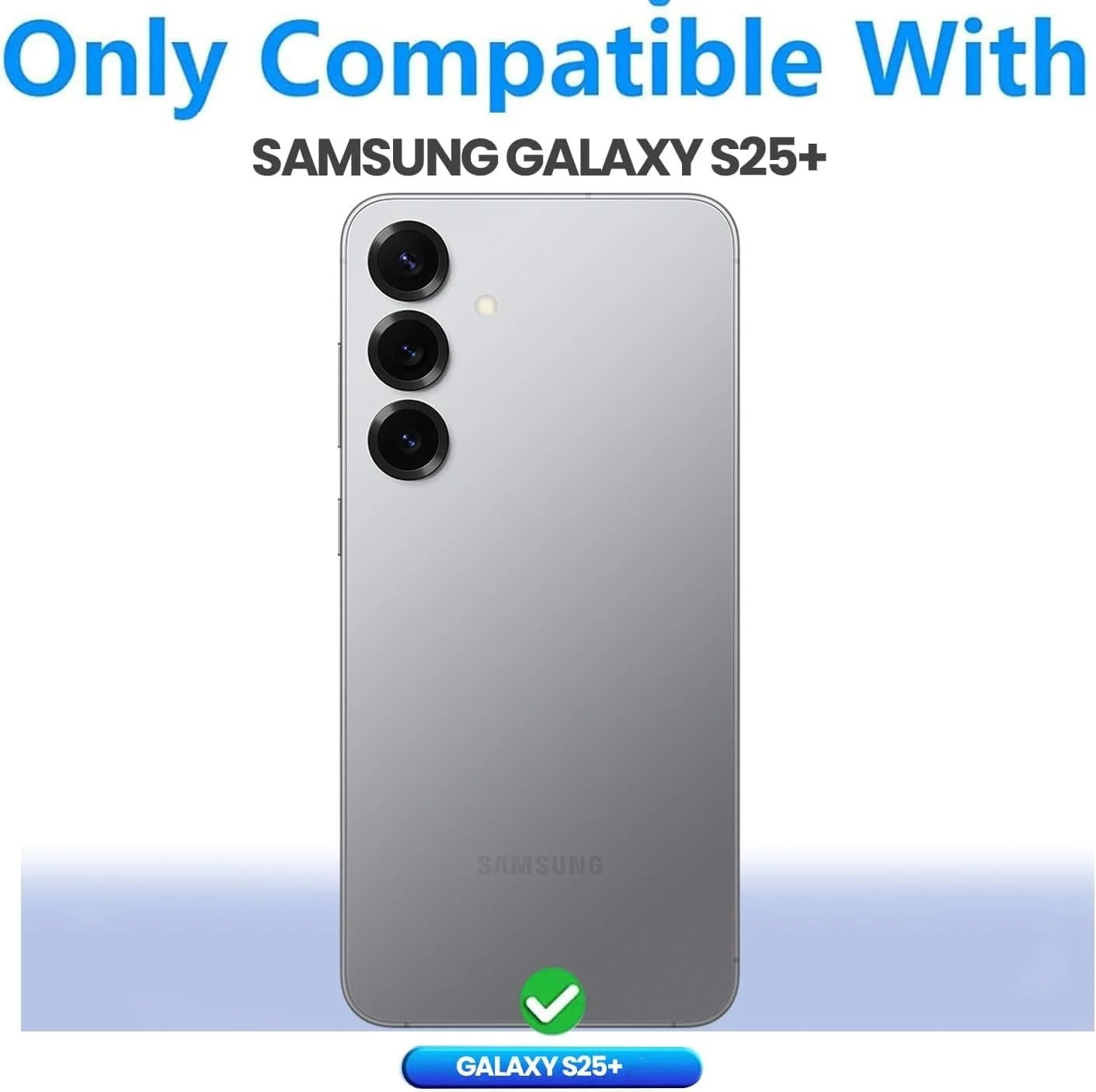 DL3 Mobilak Case Compatible with amsung Galaxy S25+ Plus 5G Case Crystal Soft TPU Gel Case Flexible Silicone Anti-Scratch TPU Cover - Clear