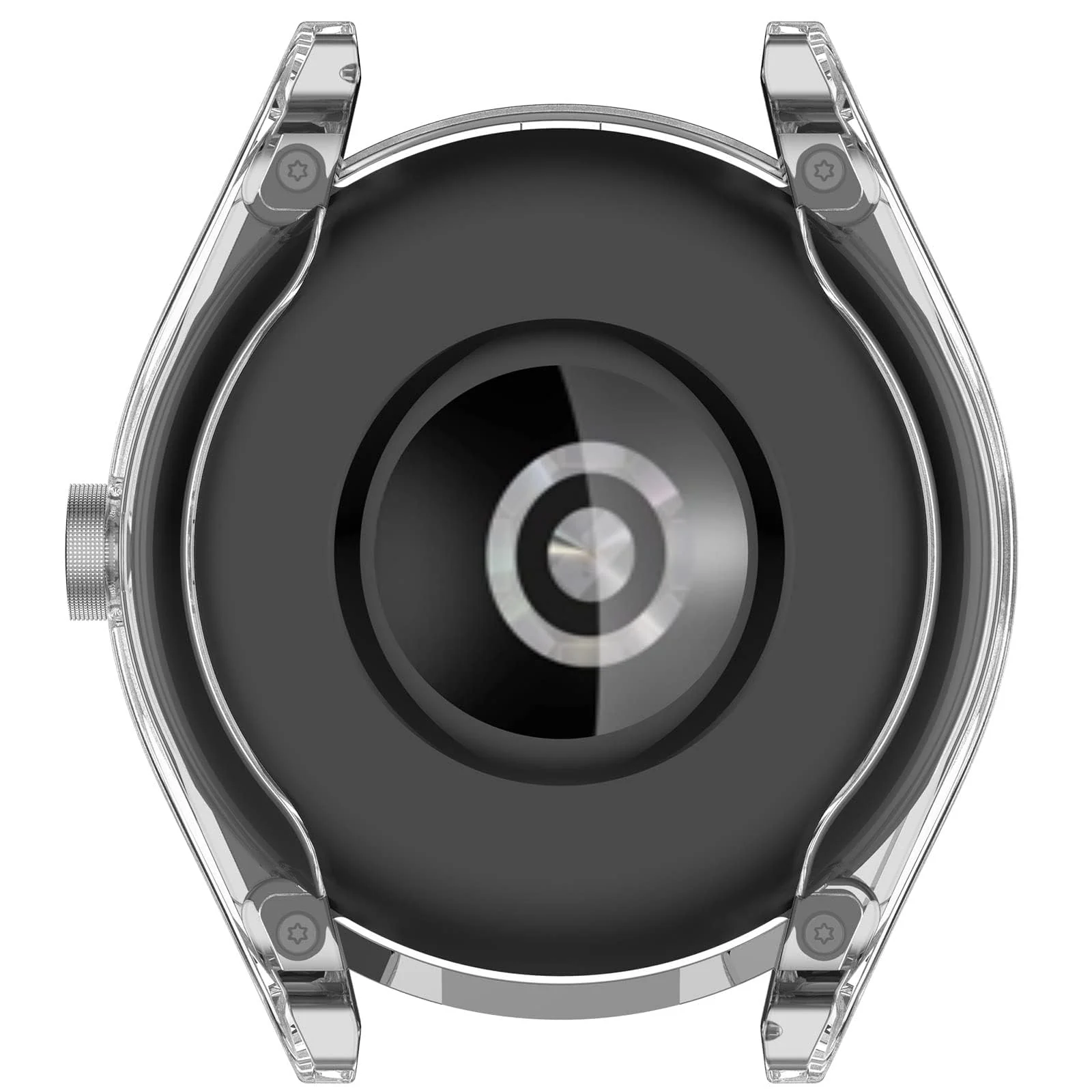 DL3 Mobilak Case Compatible for Huawei Watch Buds Screen Protector, Soft TPU Silicone Bumper Case Shockproof Scratch Resistant Full Coverage Shell Protective Case Cover for Huawei Watch Buds - Clear
