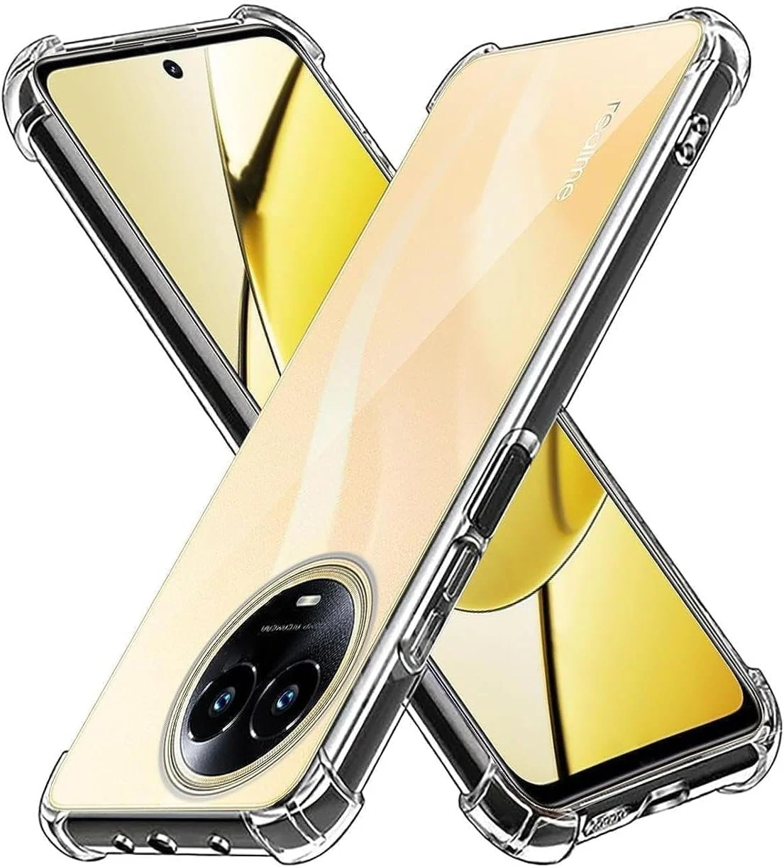 DL3 Mobilak Clear TPU Case for OPPO realme 11 5G, Camera protection, Shock-absorbing protection, Scratch-resistant surface - Clear