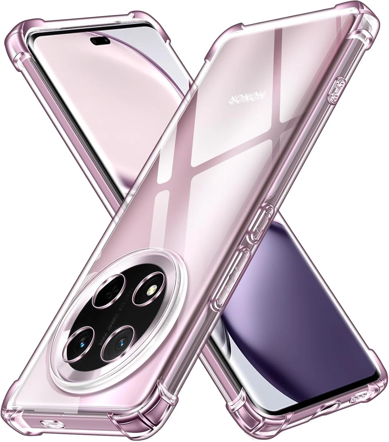 DL3 Mobilak Clear TPU Protective Case for Honor X9C with Camera Protection and Shockproof Design - Clear