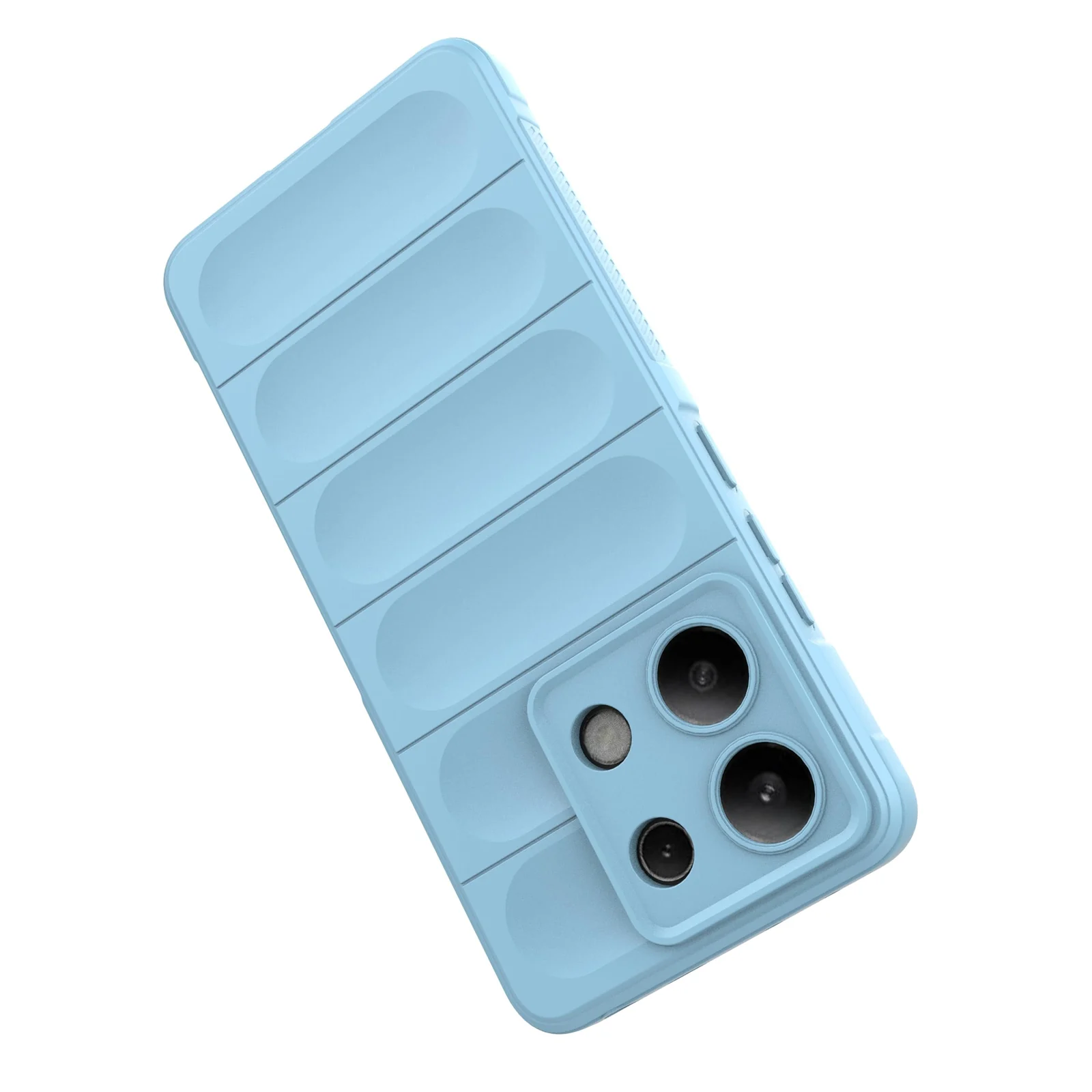 DL3 Mobilak Soft Silicone Protective Case for Xiaomi Redmi Note 13 4G with Camera Protection and Shockproof Design - Baby Blue