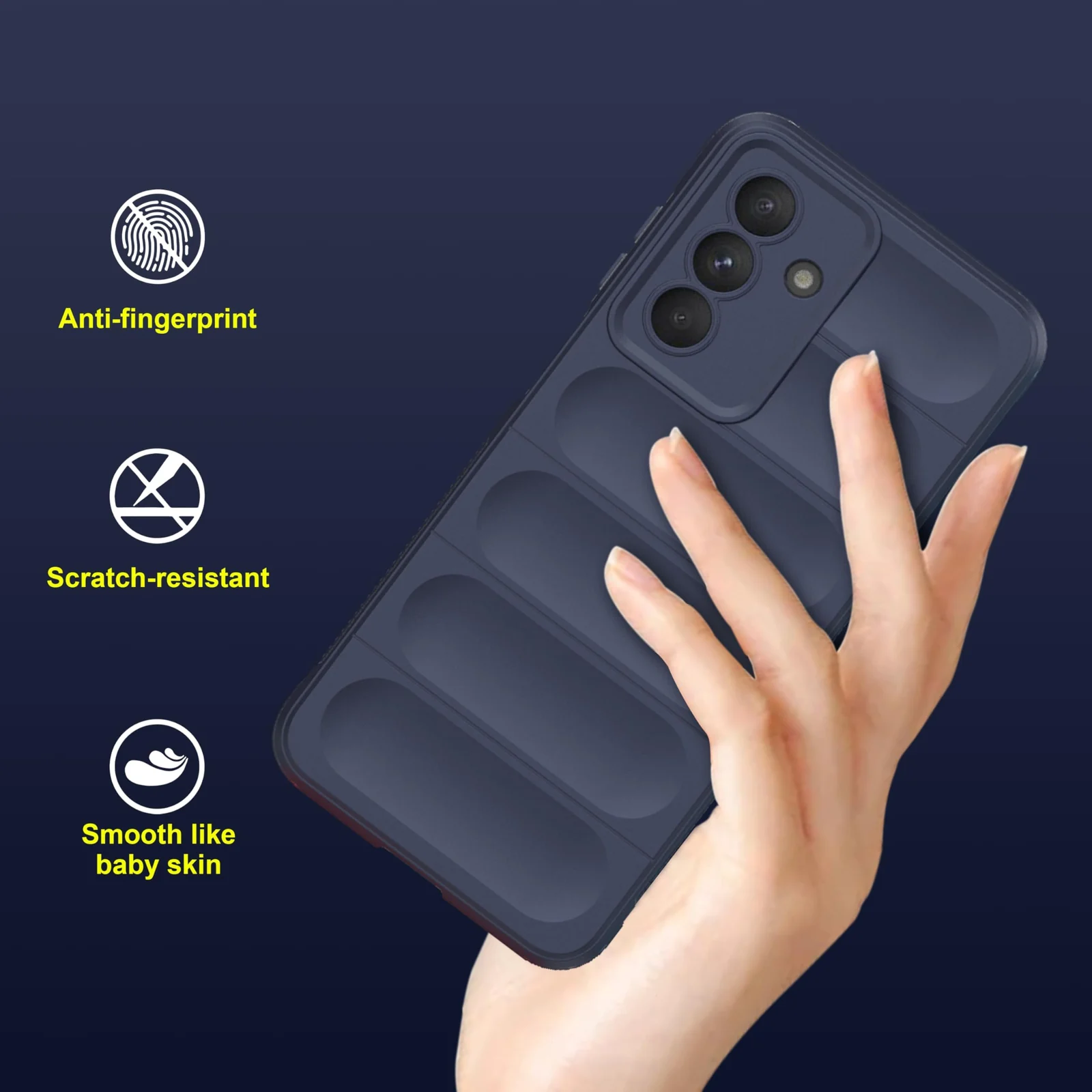 DL3 Mobilak Rugged Protective Case for Samsung Galaxy A26, Camera protection, Shock-absorbing protection, Non-slip grip - Blue