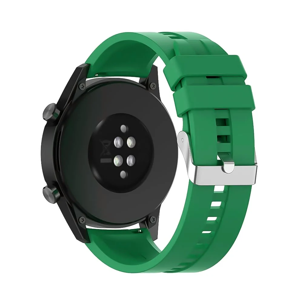 DL3 Mobilak Strap Silicone Band 22MM For Samsung galaxy watch 3 45mm /watch 46mm/Gear S3/Huawei watch GT3 46MM/GT2E/GT 46mm/GT2 Pro/GT2 46MM/honor Magic Watch2 46mm/Amazfit GTR4/GTR3/2/2e - Green