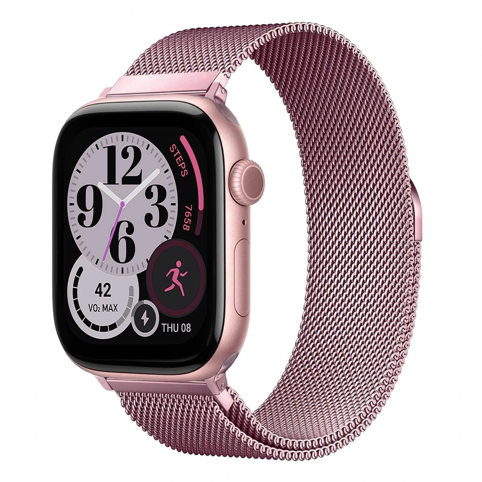 Milanese Loop Compatible With Apple Watch 38mm 40mm 41mm 42mm(Series 11 10), Stainless Steel Mesh Band Magnetic Clasp, Adjustable Metal Strap for iWatch Series 11 10 9 8 7 6 5 4 3 2 1 SE - A-Gold