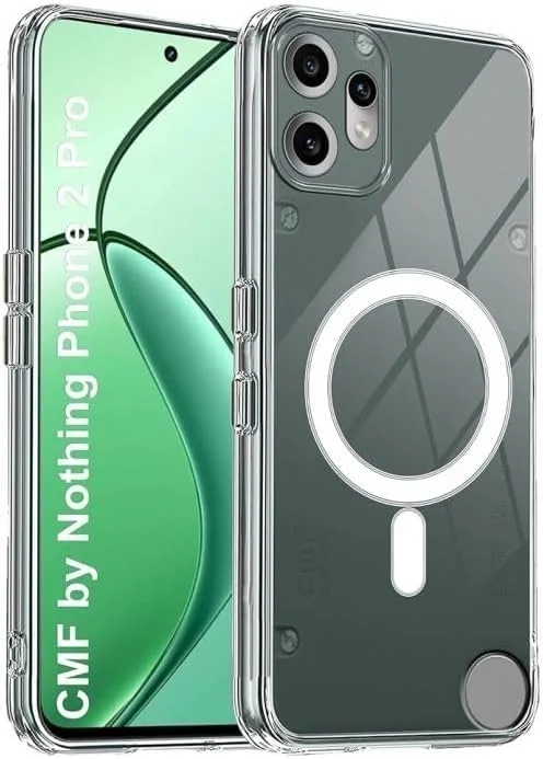 DL3 Mobilak for Nothing CMF Phone 2 pro Case [Compatible with MagSafe] [Strong Magnet] [Non-Yellowing] Magnetic Slim Thin Bumper Phone Cover, Lightweight, and Durable - Clear