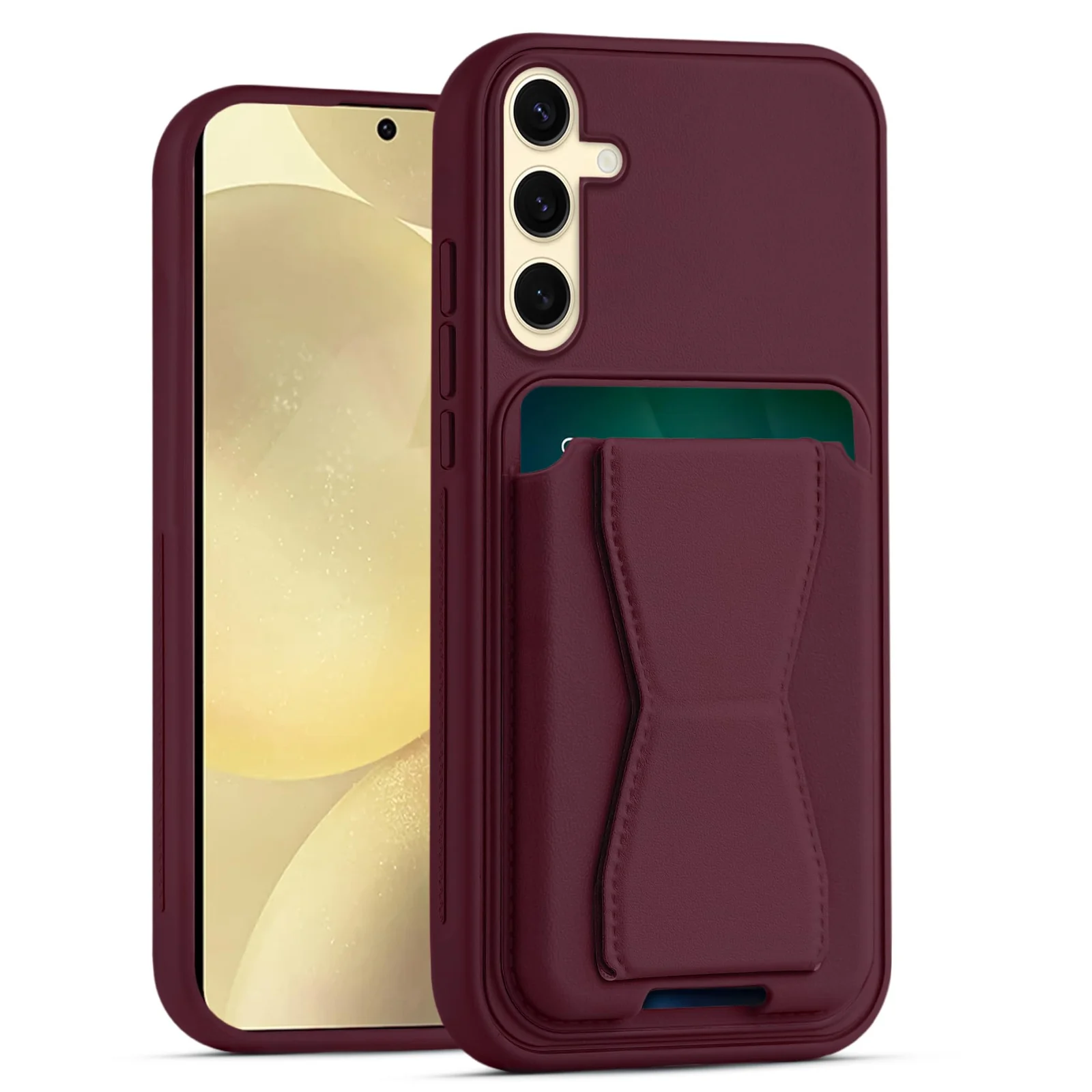 DL3 Mobilak Leather Wallet Case for Samsung Galaxy A05S, Camera protection, Shock-absorbing protection, Built-in kickstand
