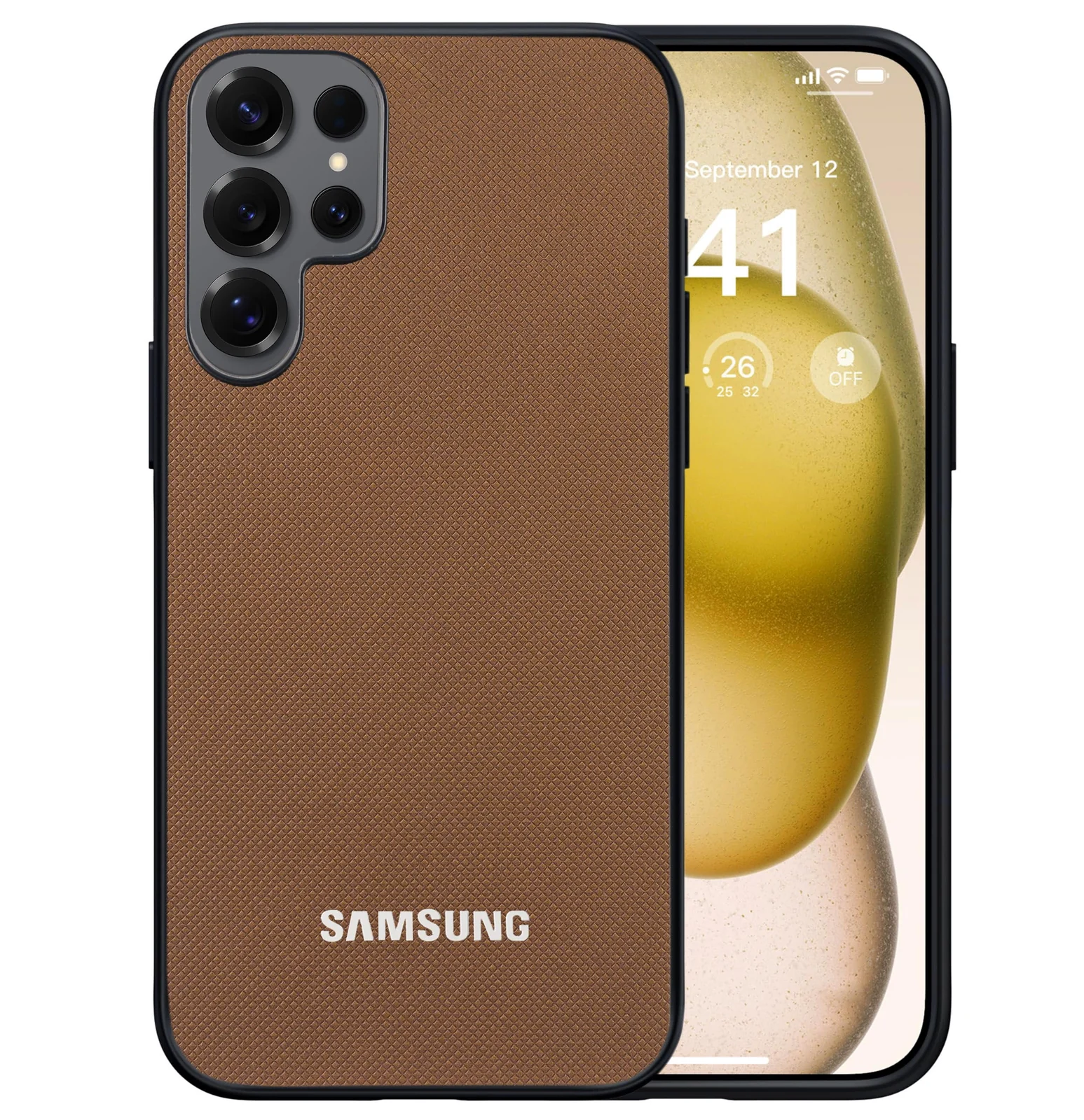 Dl3 Mobilak Compatible with Samsung Galaxy S25 Ultra Case Dual Layer Heavy Duty Cell Phone Protective Cover Shockproof Rugged with Non-Slip Textured - Black