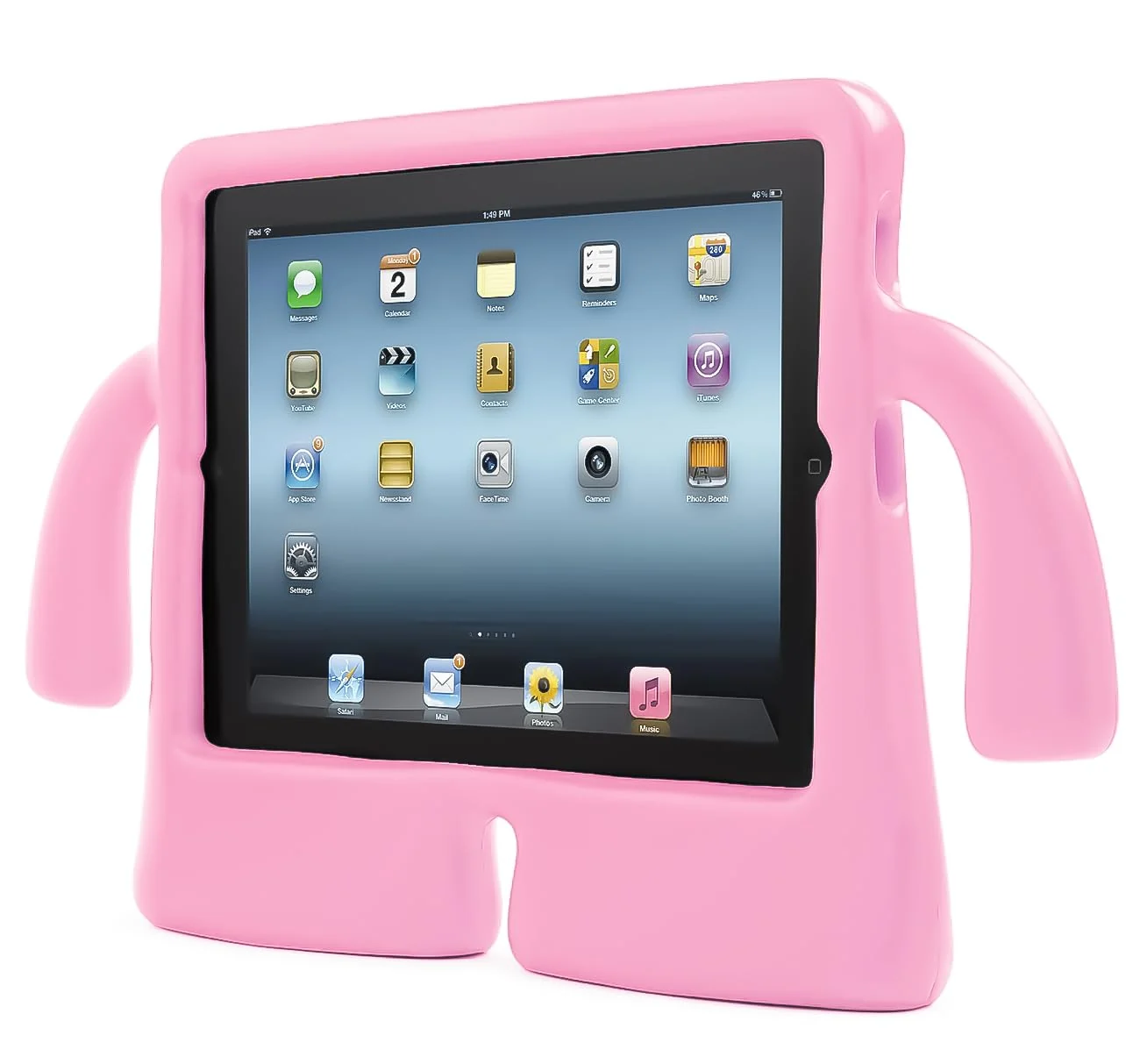 DL3 Mobilak Kids Case For iPad 6th/5th Generation (9.7 Inch, 2018/2017 Model), iPad Air 2 & 1st Case, iPad Pro 9.7 Case 2016 Case Shockproof Heavy Duty Cute Cover for Boys Girls - Pink