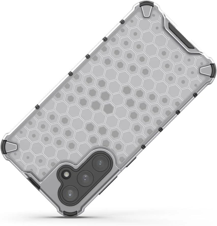 DL3 Mobilak Honeycomb Protective Case for Samsung Galaxy A15, Shock-absorbing protection, Transparent design, Slim, lightweight profile - Clear
