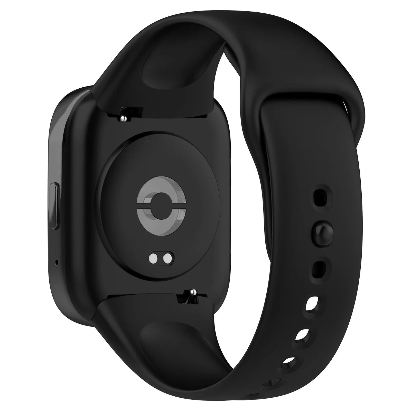 DL3 MOBILAK Strap Silicone Compatible With Xiaomi Redmi Watch 3 Lite/Redmi Watch 3 Active, Sport Silicone Watch Band Wrist Strap,Bracelet Wristband Wrist Strap - Black