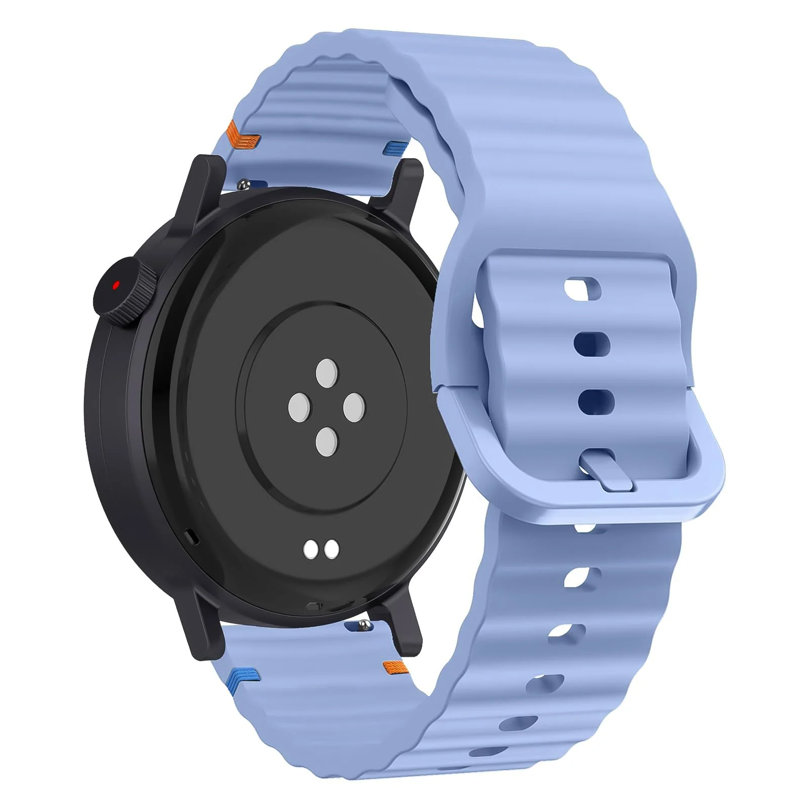 DL3 Mobilak 18m Strap for Huawei Watch GT 6 41mm/GT 5 Pro 42 mm/GT5 41mm/GT4 41 mm/Huawei Watch 5 42mm, 18 mm Silicone Sport Armband Replacement Bracelet for Venu 2S/3S/Vivomove 3S/4S - Sky Blue