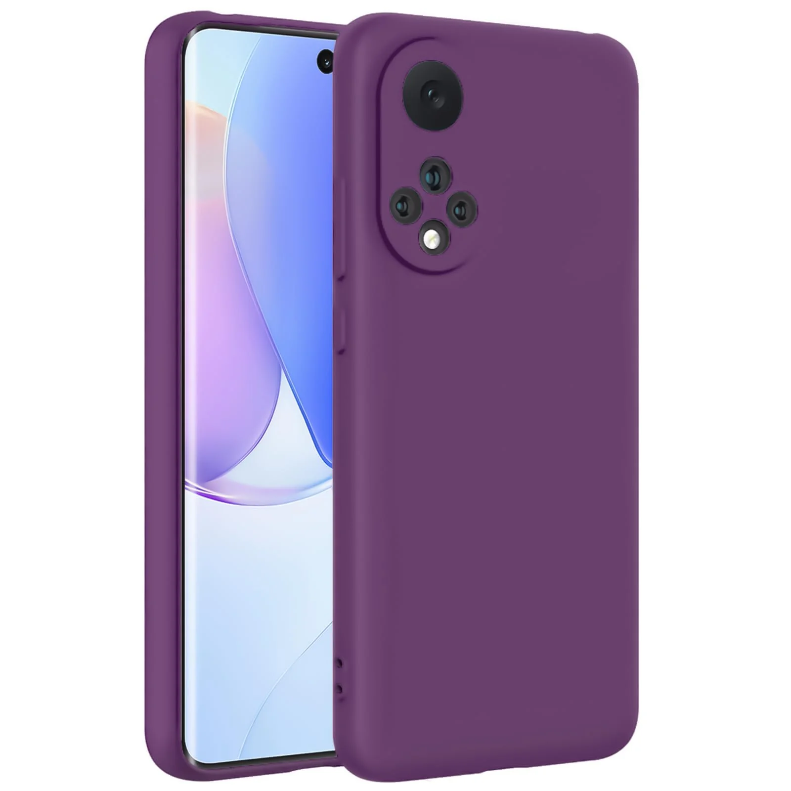 DL3 Mobilak Soft Silicone Gel Bumper Case for Honor 50 / Huawei Nova 9 - Violet
