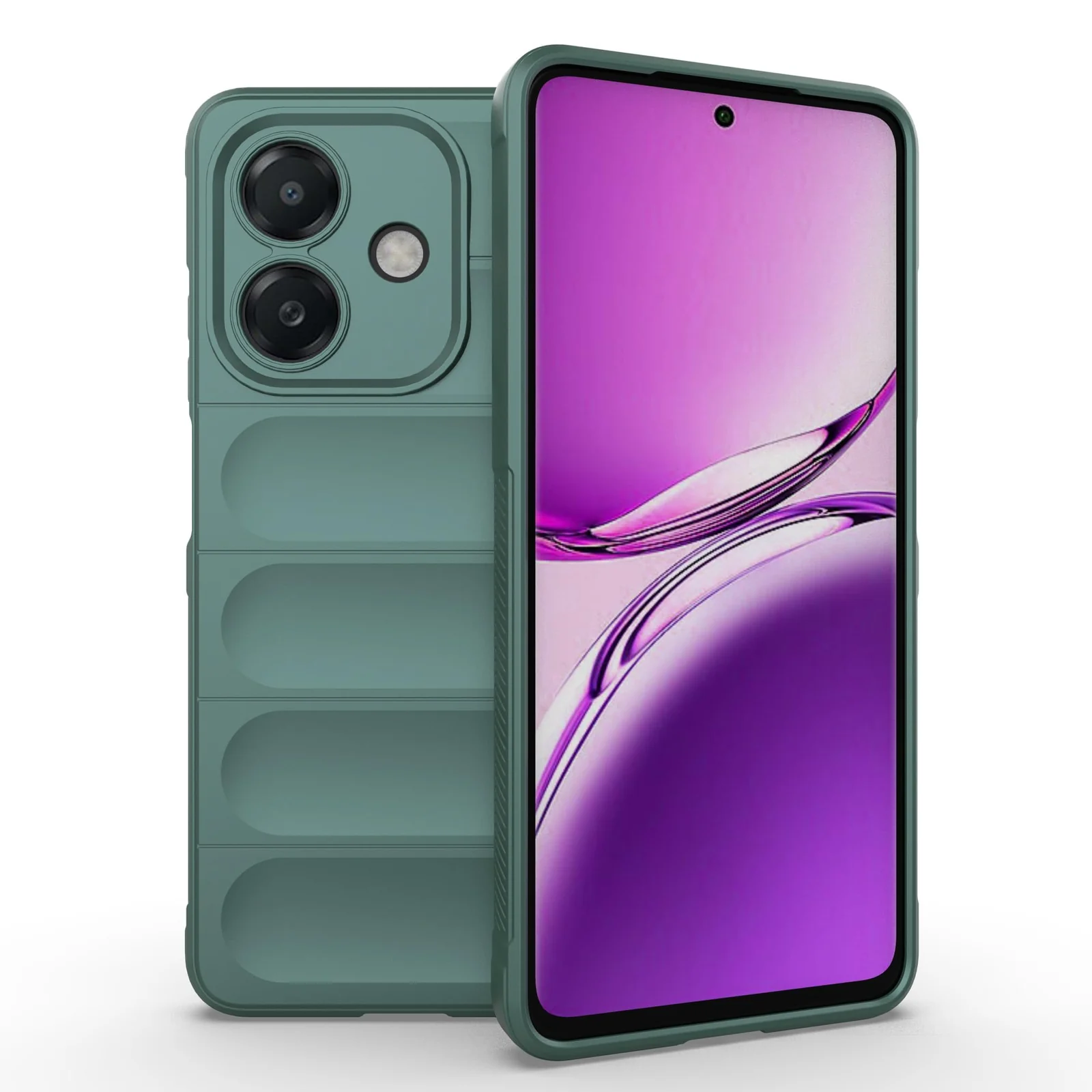 DL3 Mobilak Flexible Silicone and TPU Protective Case with Camera Protection for OPPO A3 / OPPO A3x / A40 - Green