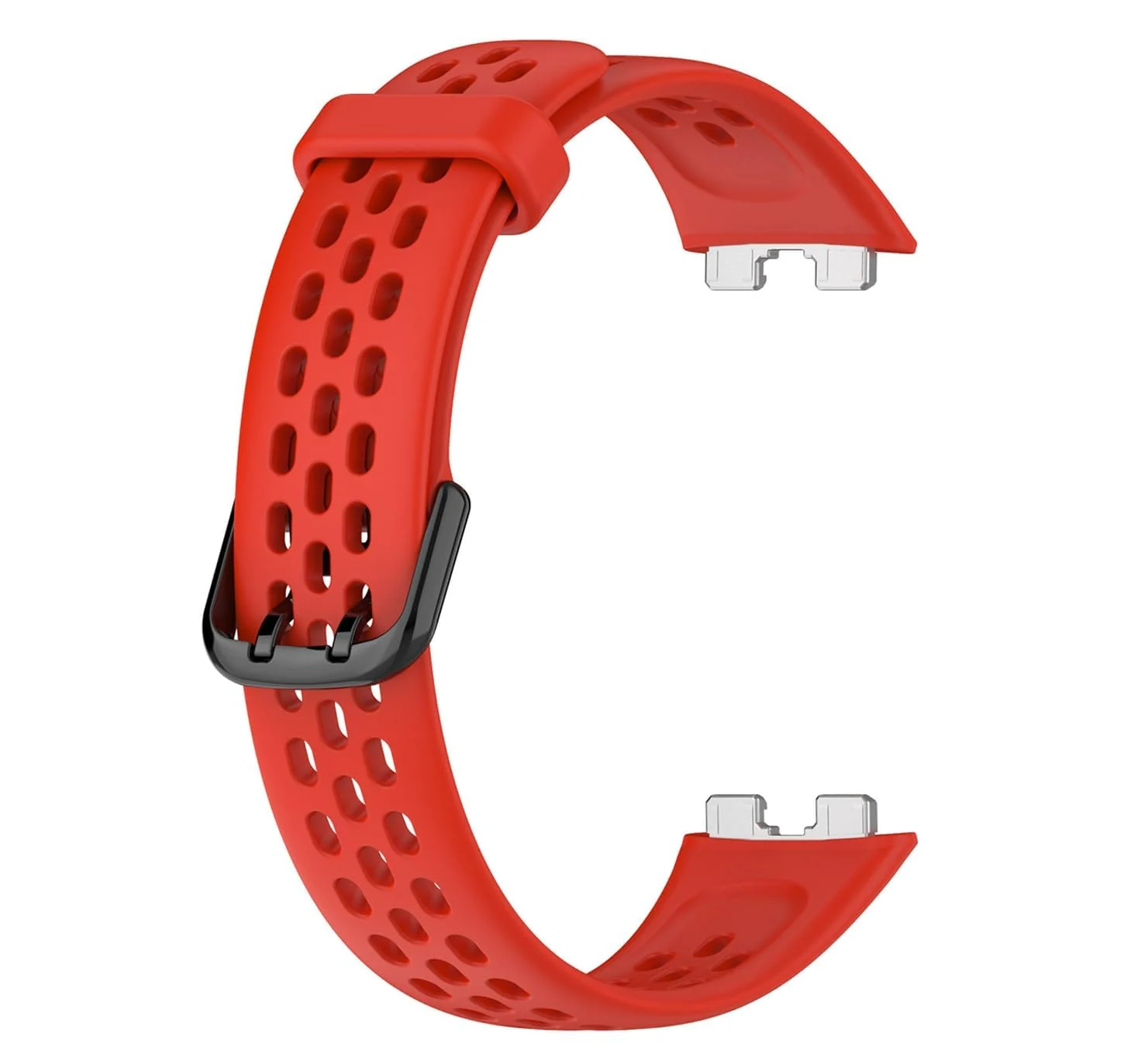 DL3 Mobilak Strap for HUAWEI Band 8 Replacement Band, Silicone Belt, Soft, Waterproof, Sweatproof, Easy to Put on and Take Off, HUAWEI Band 8 Replacement Strap, Sport Band - Red
