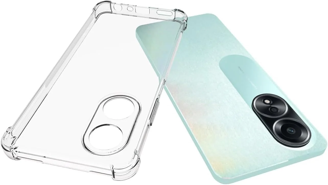 DL3 Mobilak Clear TPU Case for OPPO A58 4G, Camera protection, Shock-absorbing protection, Non-slip grip - Clear